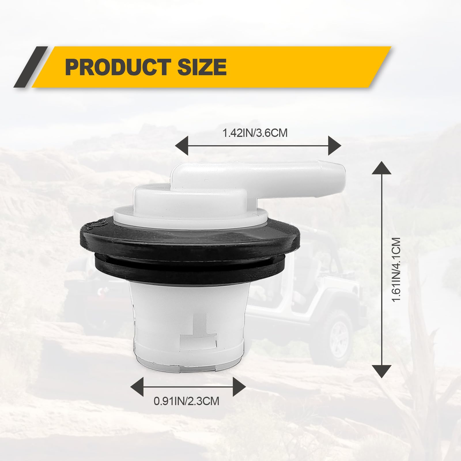 KEVWR 911060 Fuel Tank Vent Valve & Grommet Kit - No Leaks, Compatible with Jeep Wrangler, Cherokee, Dodge Ram, Chrysler Cirrus