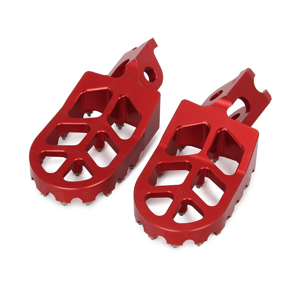 Jfg Racing Dirt Bike Foot Pegs,Billet Mx Dirtbike Foot Pegs Pedals Rest For Cr125/250 02-07/Crf150R 07-22/Crf250R 04-23/Crf250X