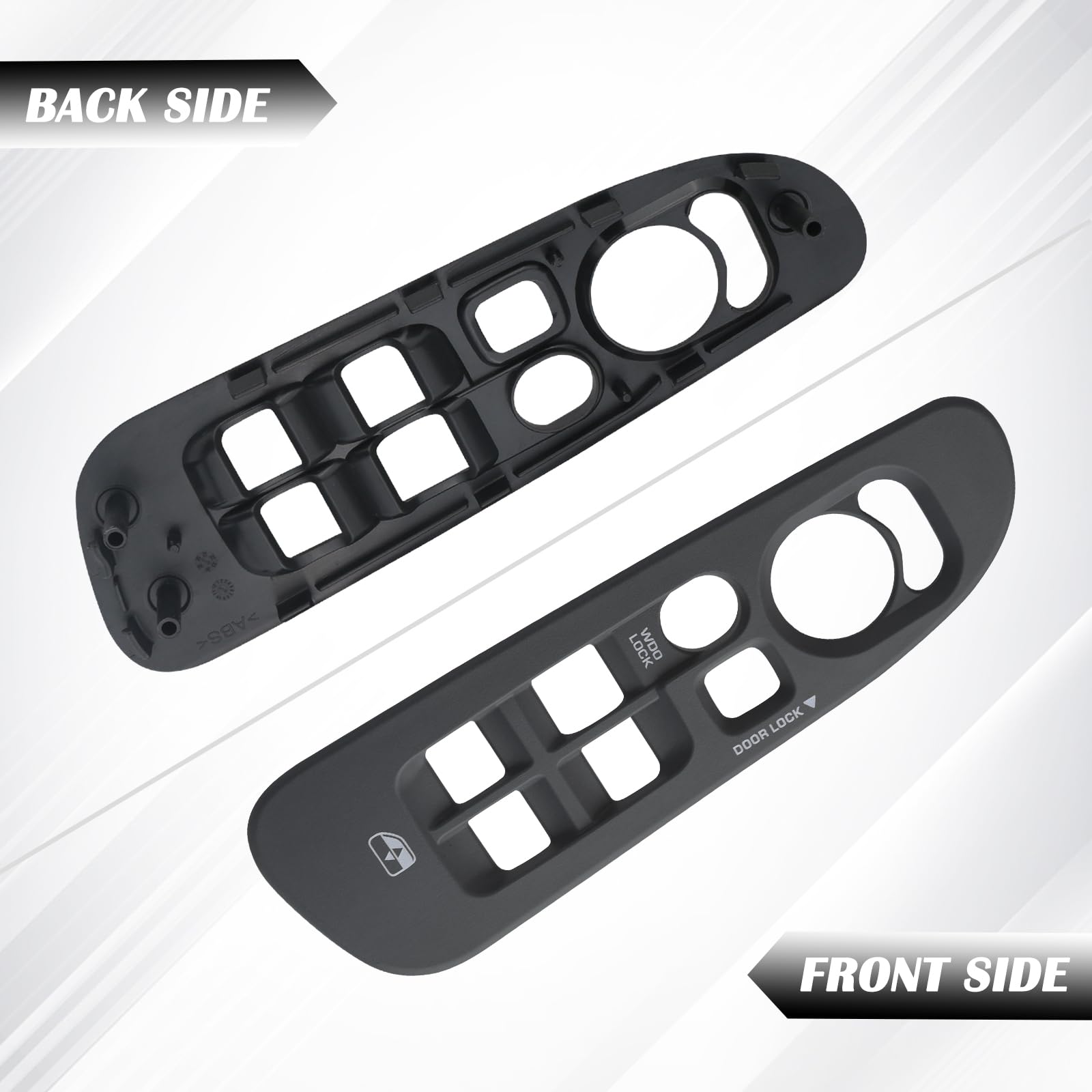 Gray Master Power Door Window Switch Bezel Front Driver Side | for 2002-2008 Dodge Ram 1500 2500 3500 Quad Cab,2006-2008 Dodge R