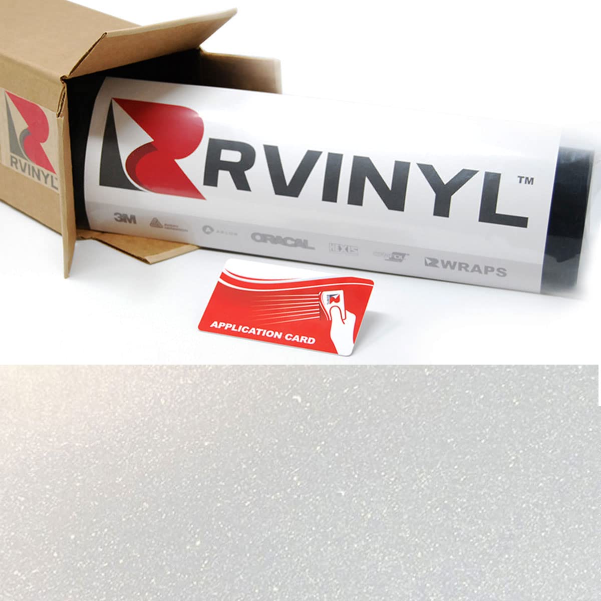 3M 2080 Sp240 Satin Frozen Vanilla 5Ft X 3Ft W/Application Card Vinyl Vehicle Car Wrap Film Sheet Roll