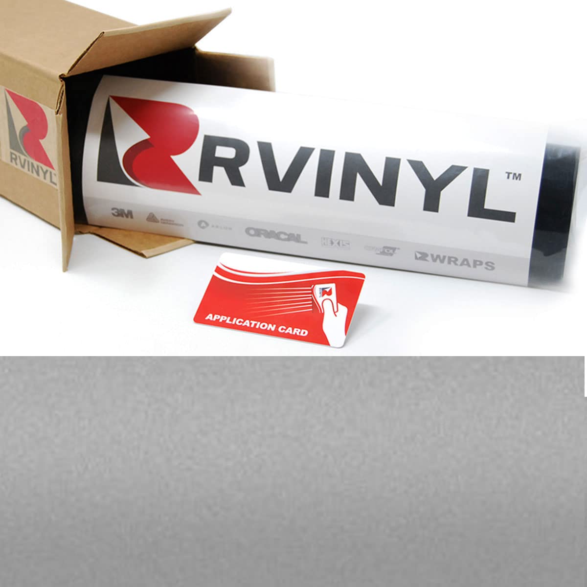 3M 2080 M21 Matte Silver 5Ft X 27Ft W/Application Card Vinyl Vehicle Car Wrap Film Sheet Roll