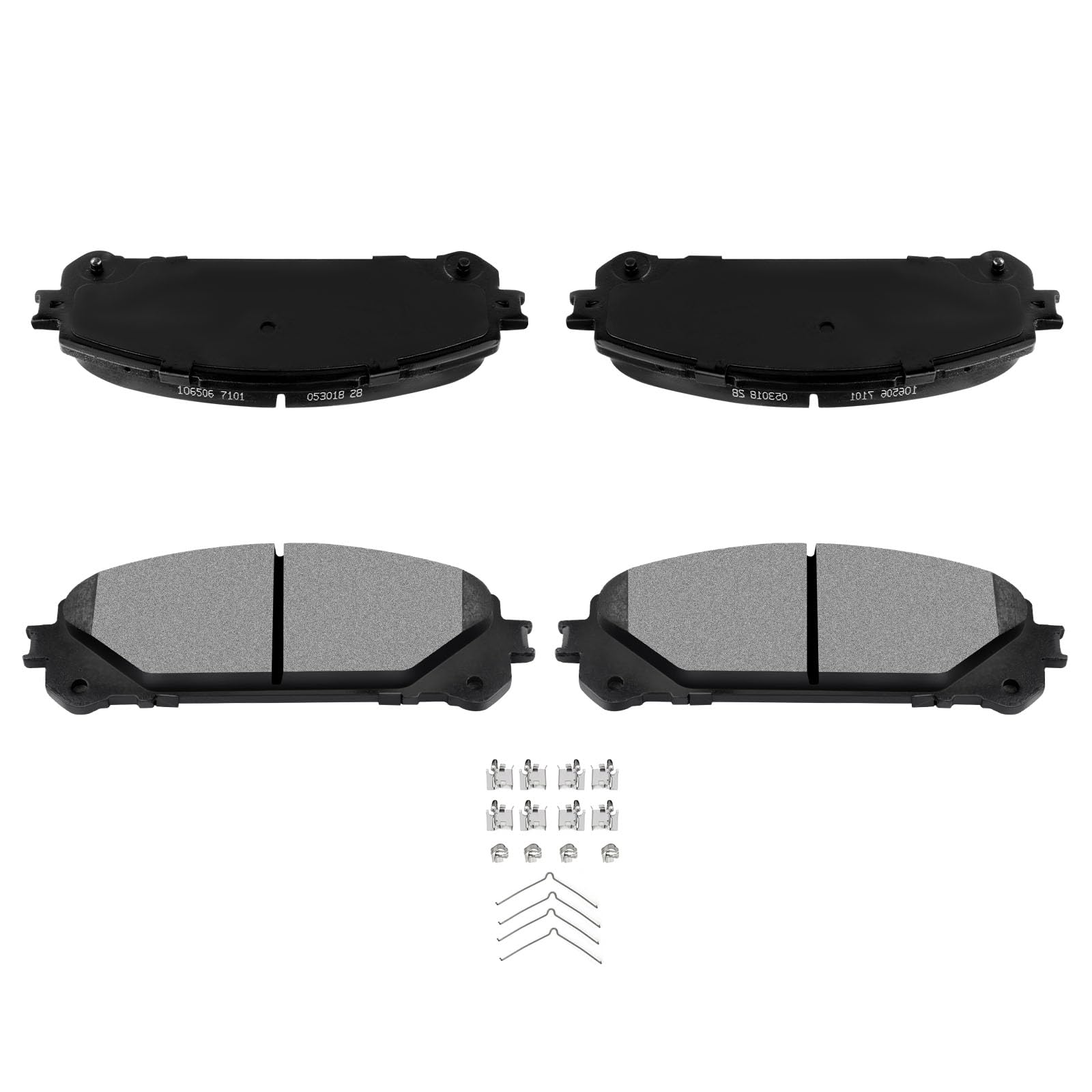 Automuto 4Pcs Front Ceramic Disc Brake Pads Set D1324 For Lexus Rx350 2010-2019,For Lexus Rx350L 2018-2019,For Toyota For Highla