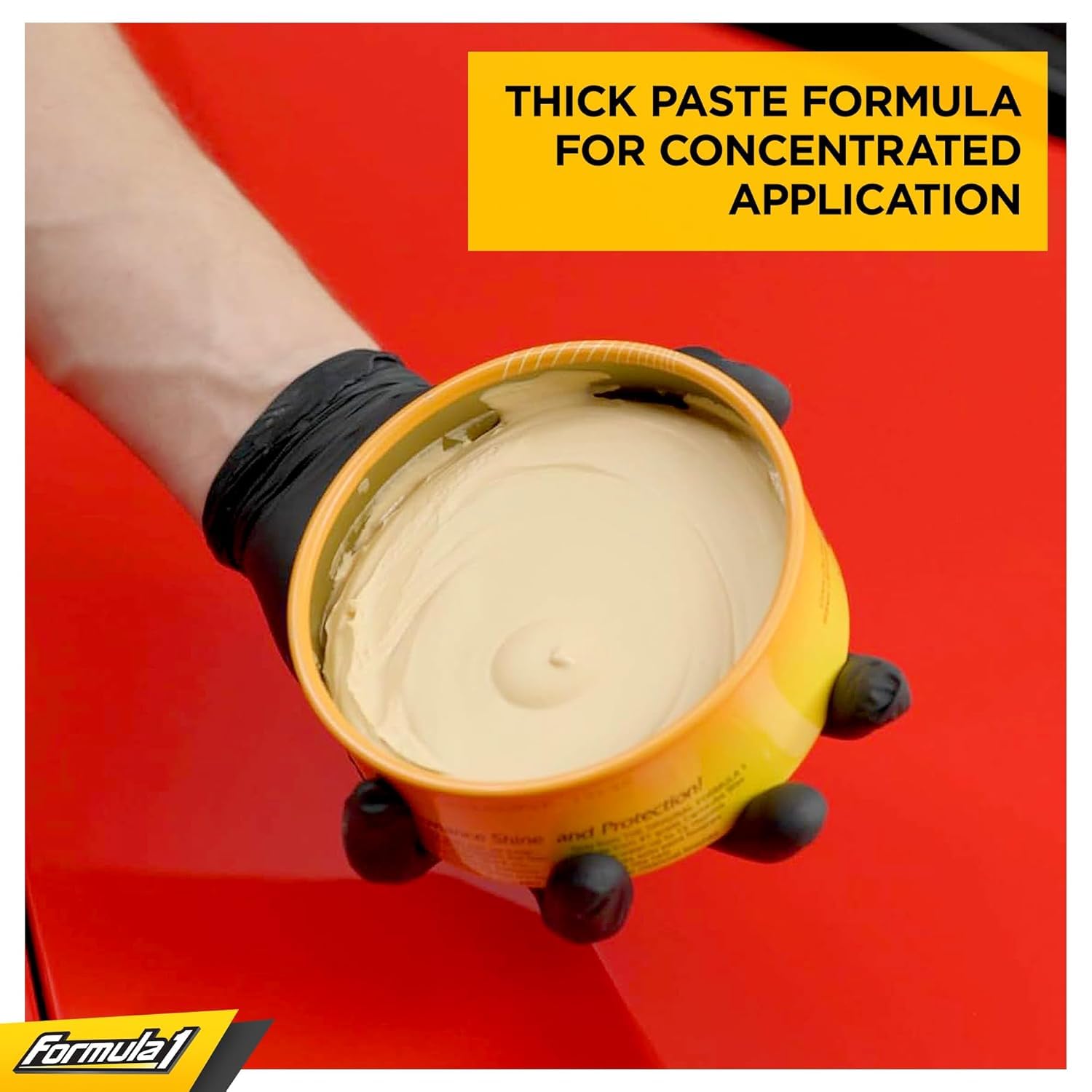 Formula 1 Carnauba Car Wax Paste - High-Gloss Shine - Polish For Car Detailing To Shine & Protect – Remove Haze And Paint Swirls W/ Micropolishing Agents – Car Cleaning Supplies (8 Oz)