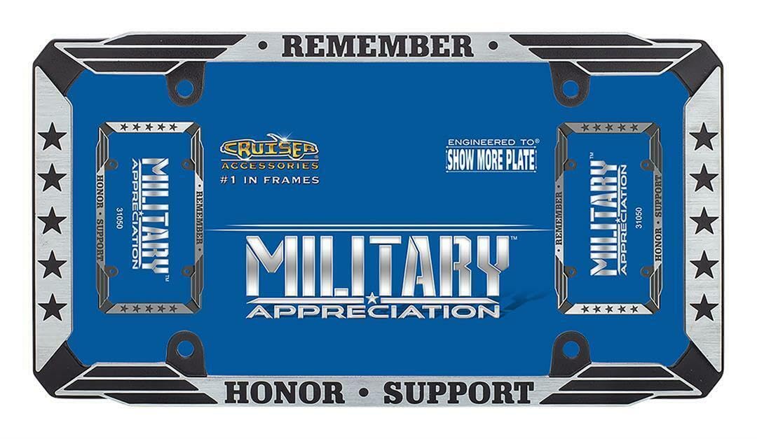 Cruiser Accessories 31050 Military Appreciation, Black