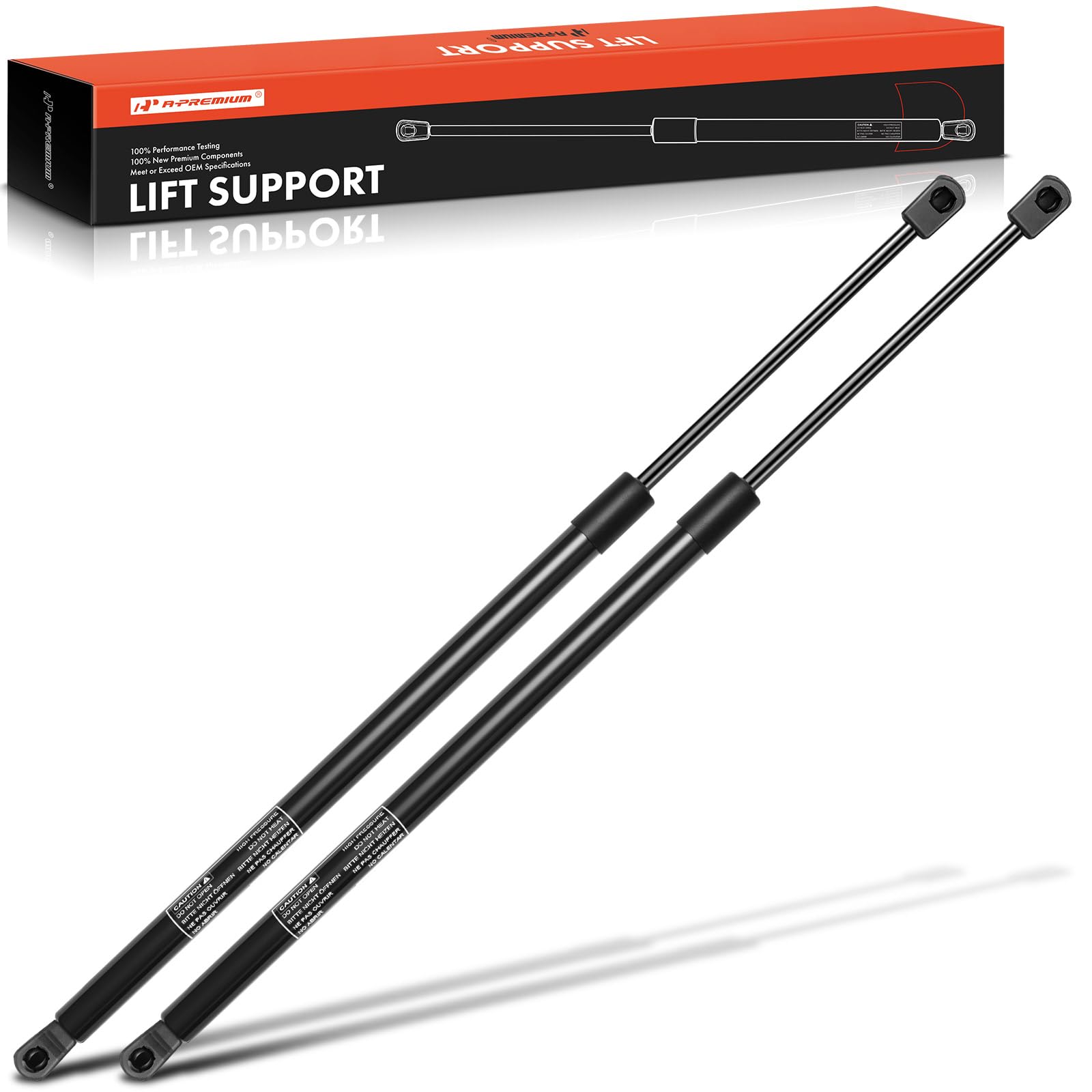 A-Premium Rear Tailgate Lift Supports Shock Struts Compatible With Dodge Durango 2006-2009 Chrysler Aspen 2007-2009 Sport Utilit