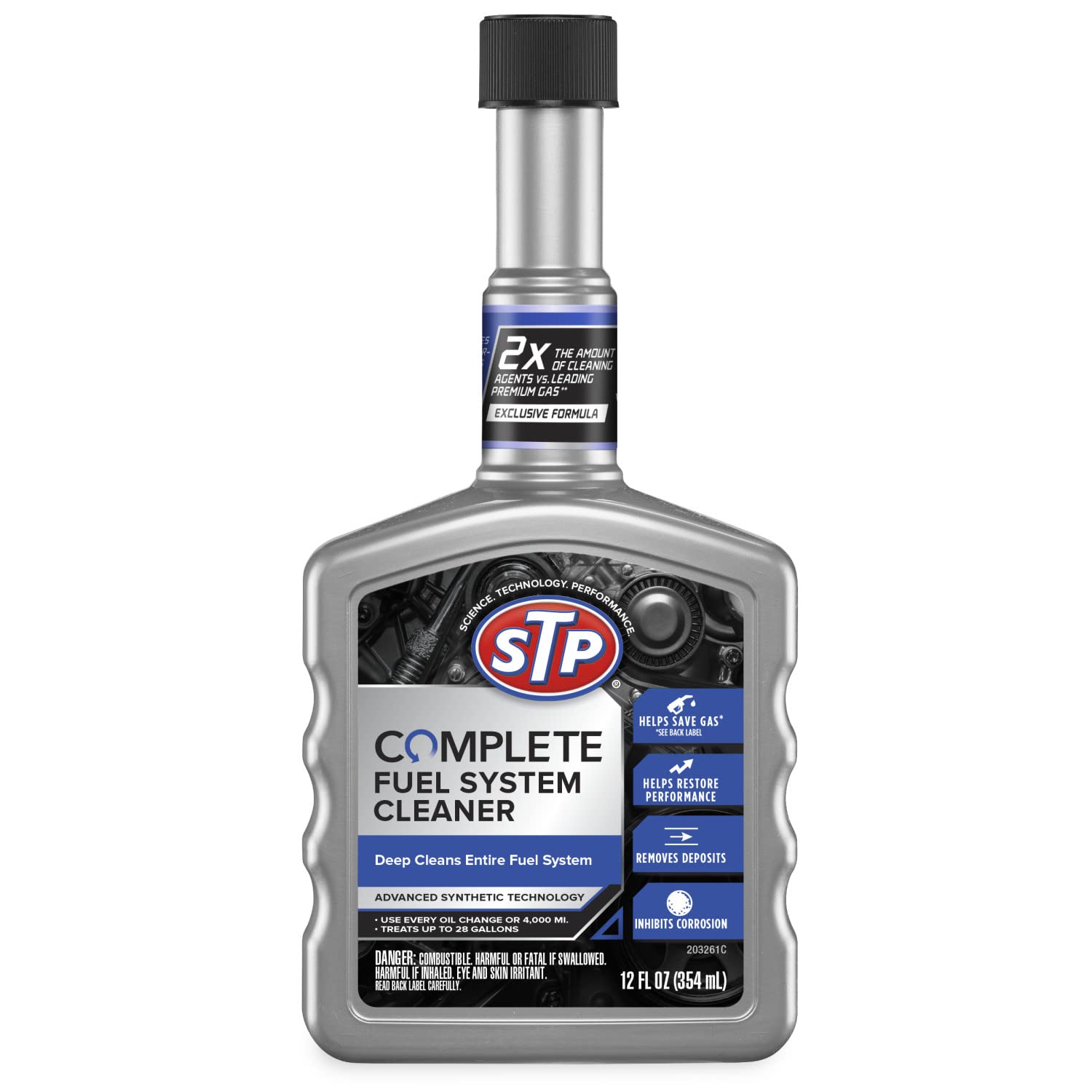 Stp Direct Injection Fuel Injector Cleaner, Advanced Synthetic Technology Fuel Cleaner Dissolves Hardened Deposits That Accumula