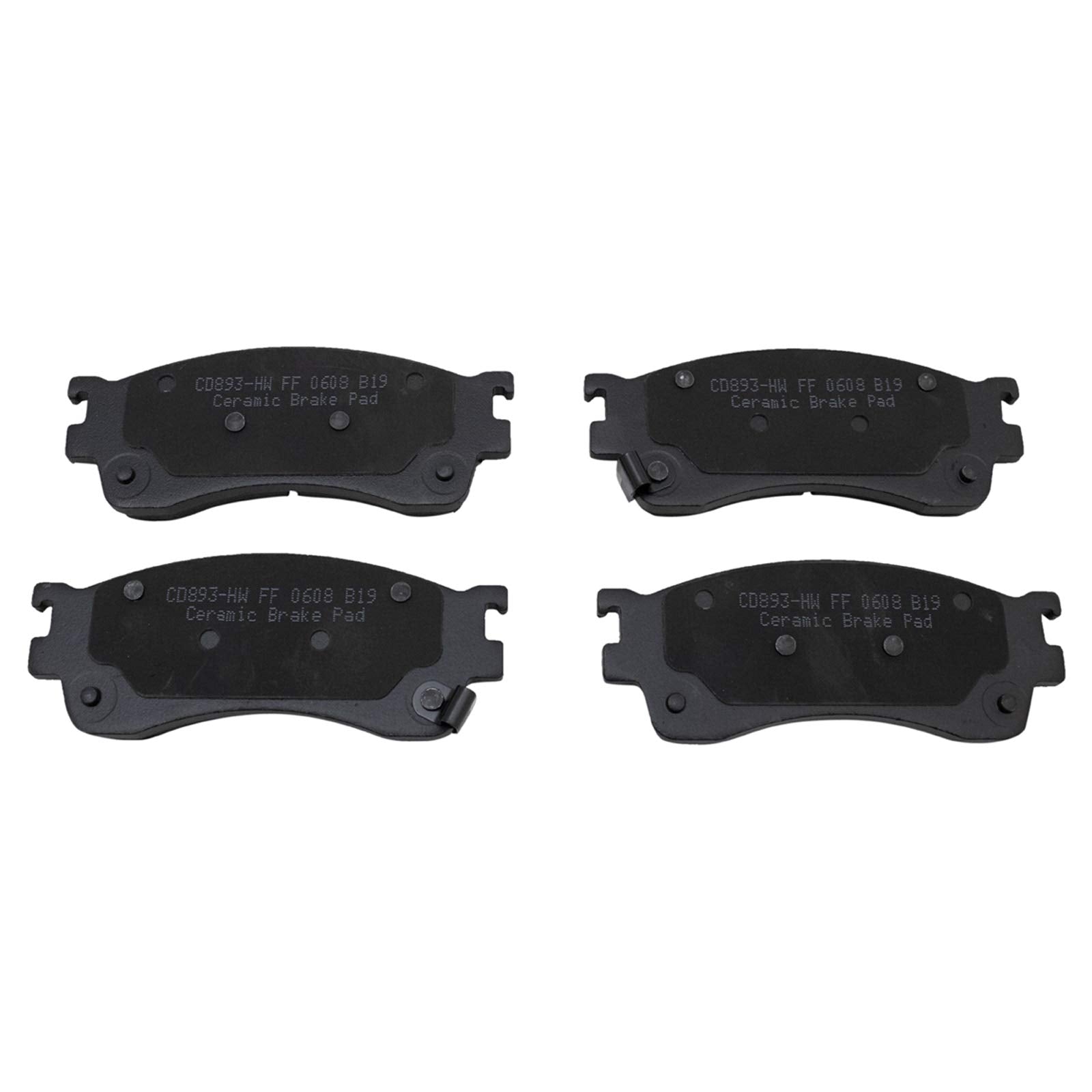 TRQ Front Brake Pads Ceramic Compatible with 2001-2003 Mazda Protege 2002-2003 Protege5