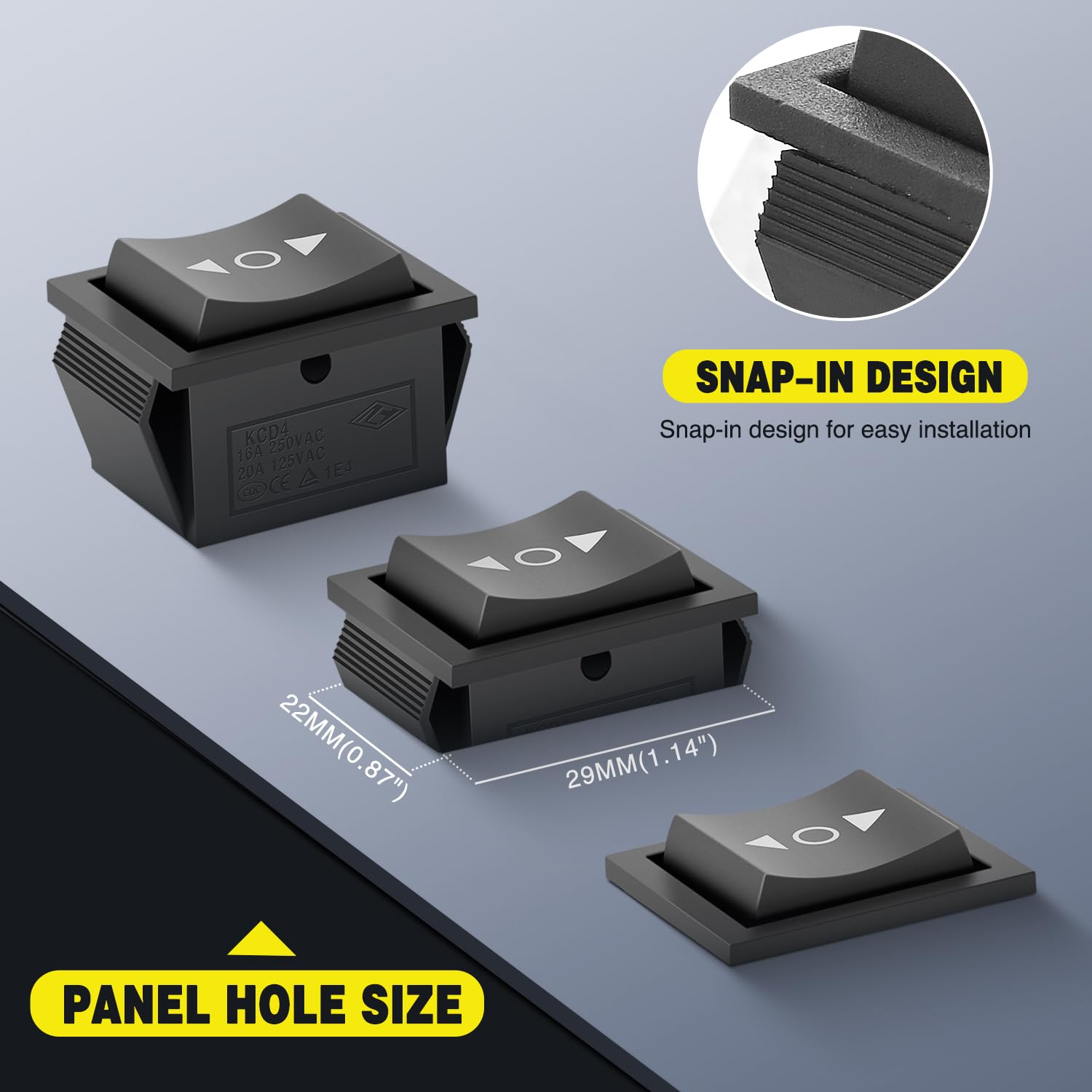 Nilight 6Pin Momentary Polarity Reverse Switch On Off On Dpdt 3 Position 20A 12Vdc 125Vac Motor Control Automatic Reset For Boat