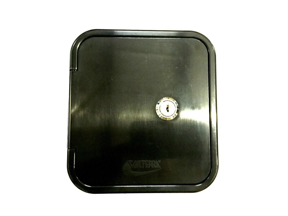 Valterra Black Gravity Water Hatch Fill Dish Lock Keys Rv Trailer