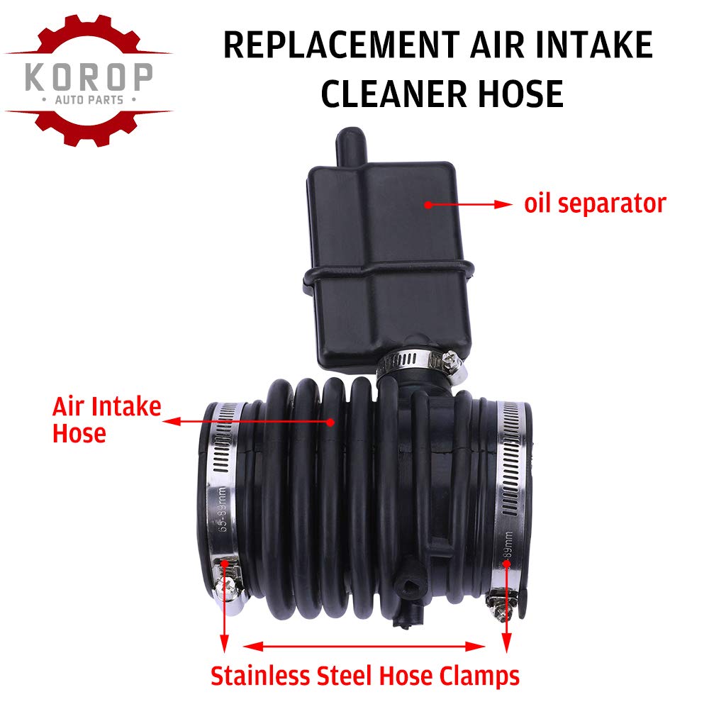 Air Cleaner Intake Hose Replaces 16576-1AA1A 16576-1AA0A Fits Nissan Murano 2009-2013 and Quest 2011-2017 Fresh Air Duct Tube Ho