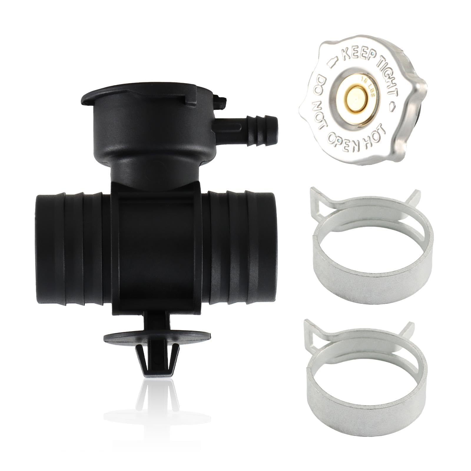 Kpalag Radiator Coolant Filler Neck (With Radiator Fill Cap)Compatible With Chrysler 200 Sebring Caliber Dodge Avenger/Durango D