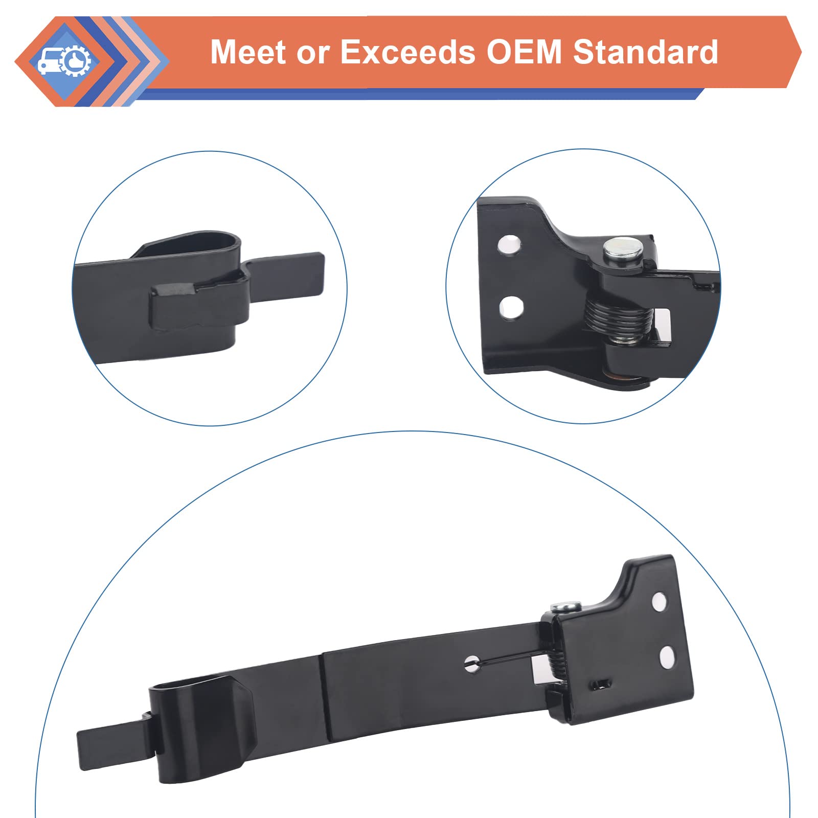 Zonfant 924-156 Passenger Side Door Check Strap Compatible With 1997-2020 Chevy Express 1500 2500 3500 Cargo Pasajeros, 1996-202