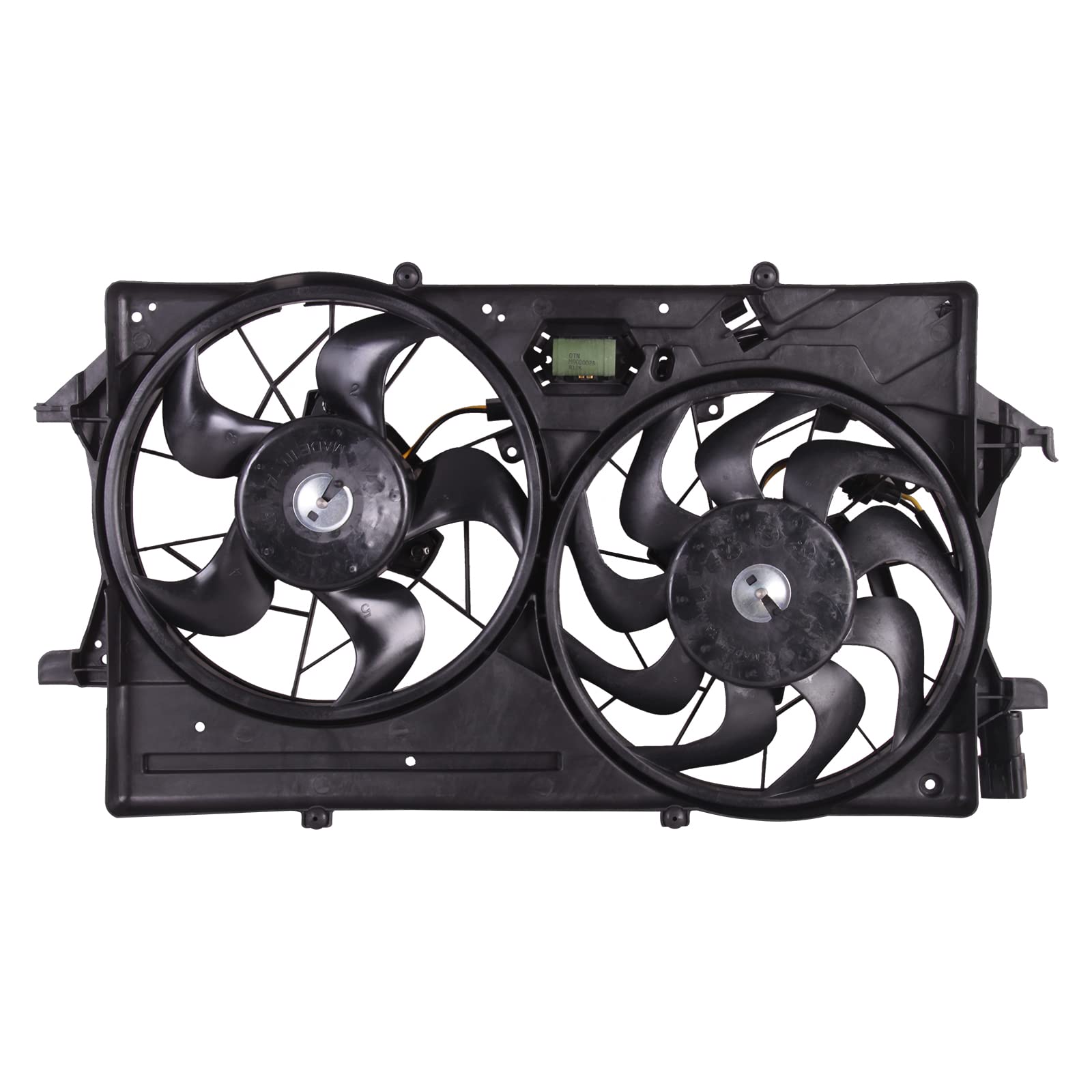 TYG OE Replacement(CAPA Quality) Cooling Fan Extra Silent for 2003-2004 Ford Focus 2.0L DOHC Sedan / 2003-2004 2.0L DOHC Wagon /