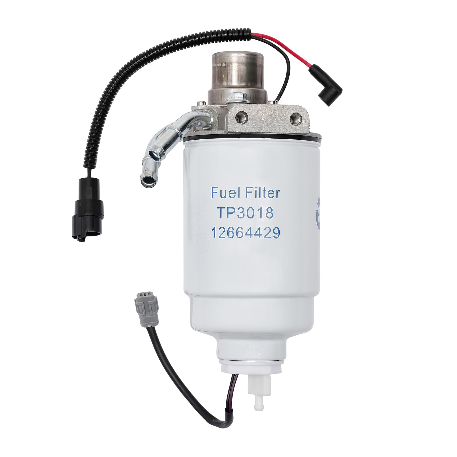 6.6L Duramax Diesel Fuel Filter with Head AssemblyReplacement For 2005-2012 Chevy Silverado GMC Sierra 2500 HD 3500 HD with Wate