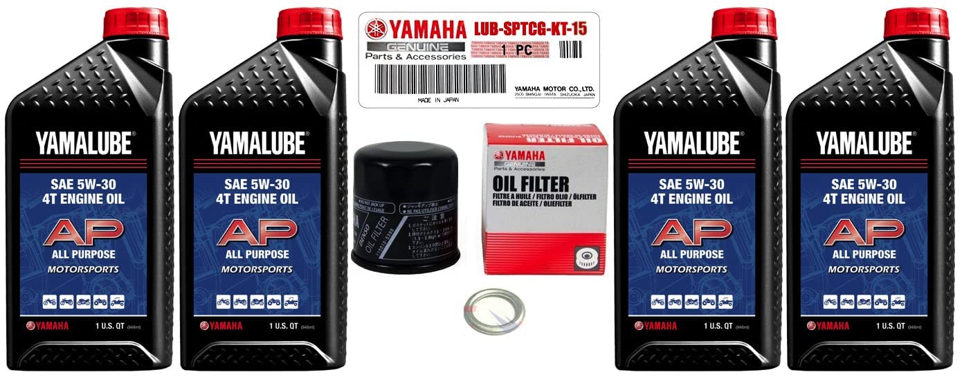 Yamaha Sport Ii Motorcycle Ap Sae 10W40 Oil Change Kit 2007-2013 Yzf-R1 / 2006-2013 Yzf-R6 Lub-Sptcg-Kt-15
