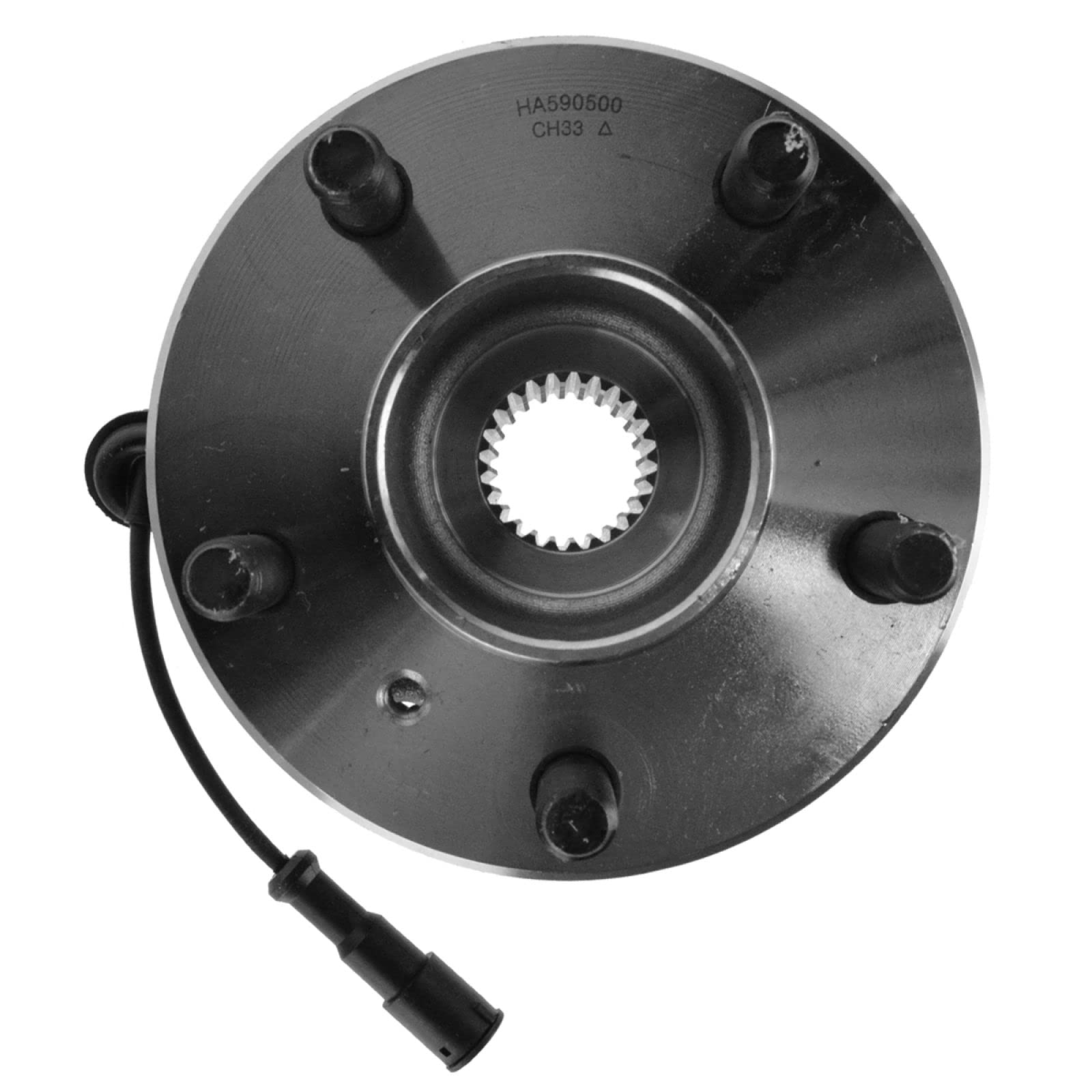 Trq Front Wheel Bearing & Hub Assembly With Abs Sensor Compatible With 1999-2004 Land Rover Discovery