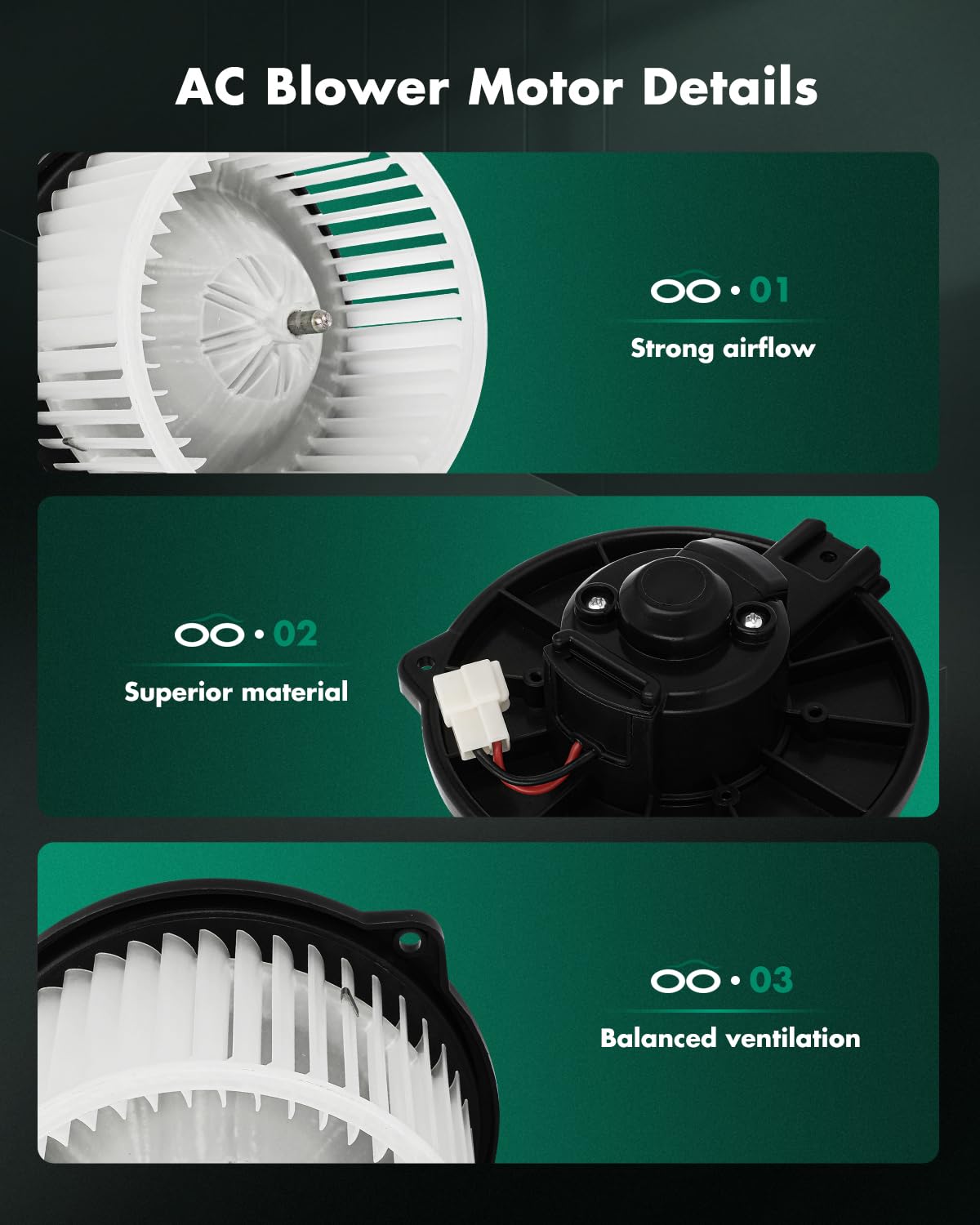 Scitoo Hvac Heater Blower Motor With Fan Cage Front 700056 For Toyota For Corolla L4 1.8L 1998 1999 2000 2001 2002