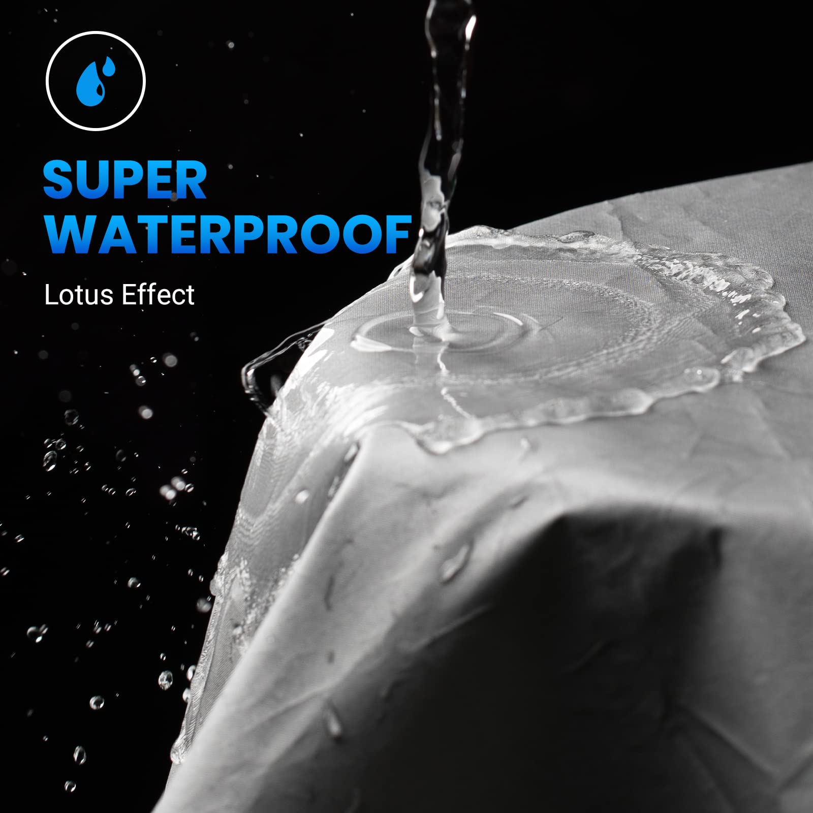 Favoto Motorcycle Cover Waterproof Outdoor - Cool Silver Color Uv Protection With Reflective Strip Windproof Buckle Lock-Hole St