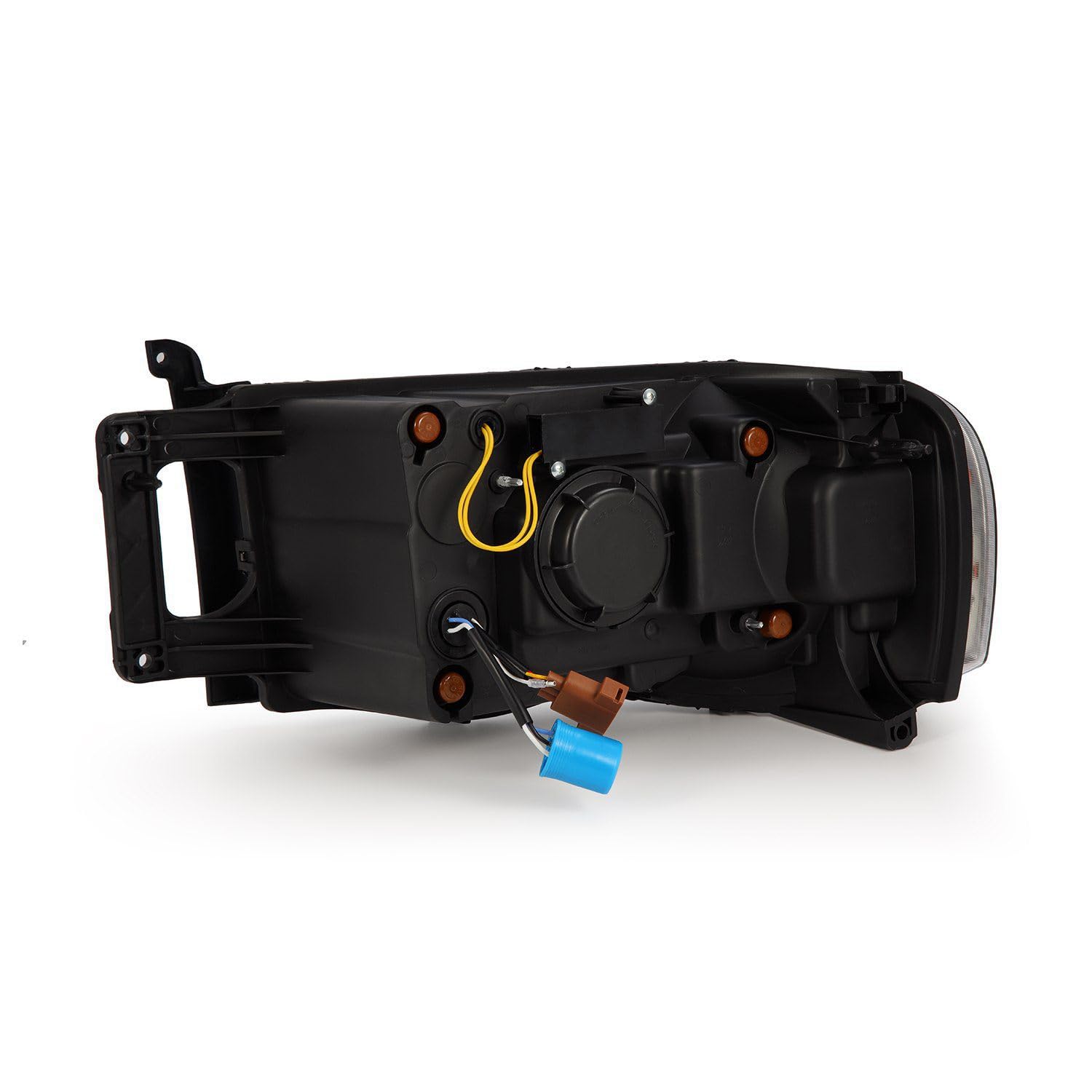 Alpharex 02-05 Dodge Ram 1500 Nova Led Proj Headlights Alpha Black W/Activ Light/Seq Signal