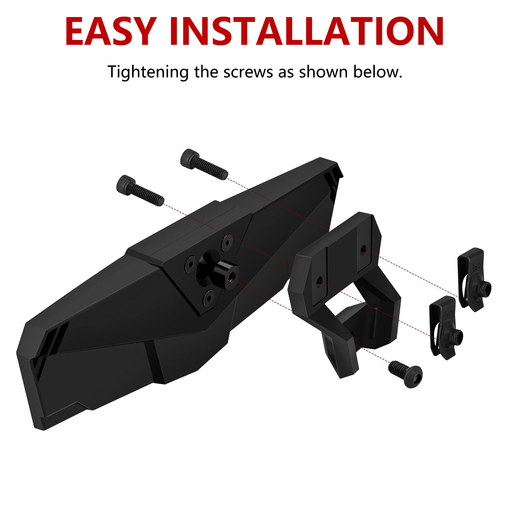 Rerpro Rzr Pro Xp Center Rear View Mirror Compatible With 2020 2021 2022 2023 2024 2025 Polaris Rzr Pro Xp/4 Rzr Turbo R/4#28837