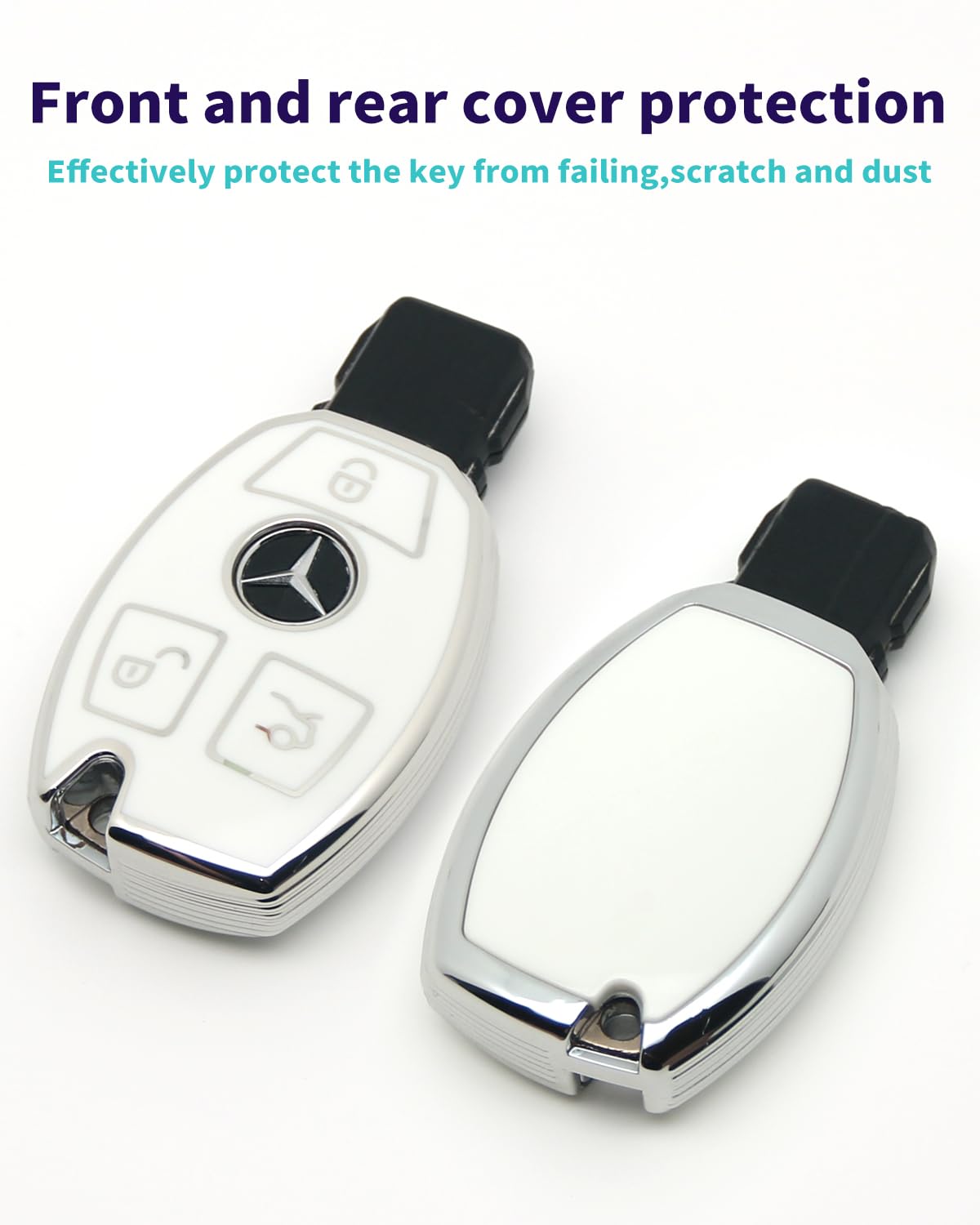Haoyoumei Advanced Soft Tpu Key Cover Suitable For Mercedes Benz Cls Clk Amg Clk Glc Glk Gle Gls Ml Sl Slk A C E R S G Smart Rem