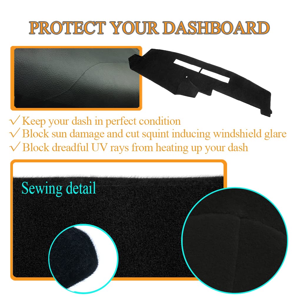 Dashboard Cover Dash Cover Mat Fit For Chevy Chevrolet Silverado/Gmc Sierra C1500 C2500 C3500 K1500 K2500 K3500 Pickup Truck 198