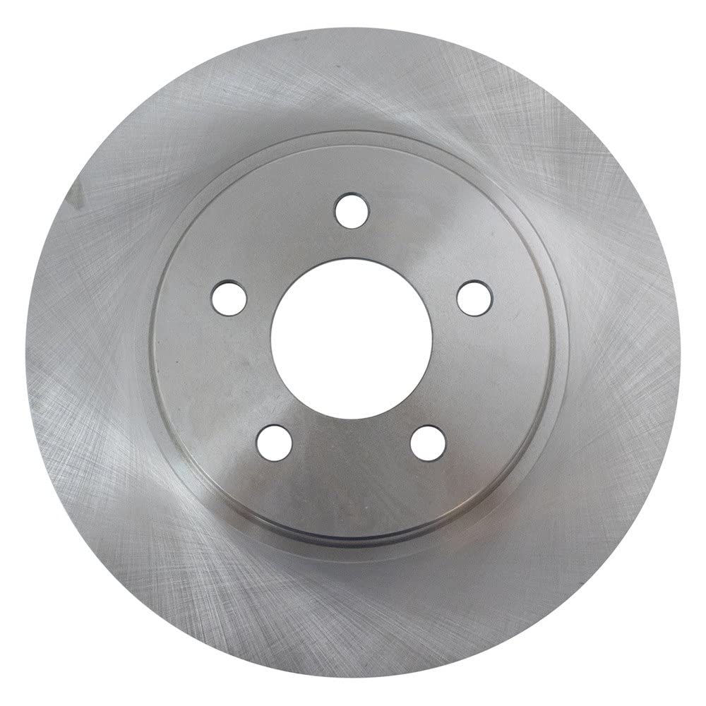 Trq Rear Brake Rotors Set Solid Compatible With 2005-2014 Ford Mustang