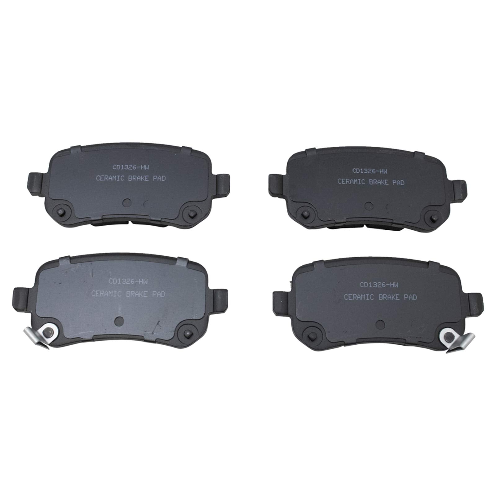 TRQ Rear Brake Pads Ceramic Compatible with 2008-2012 Chrysler Town Country Dodge Grand Caravan 2009-2013 Journey 2012 Ram C/V 2