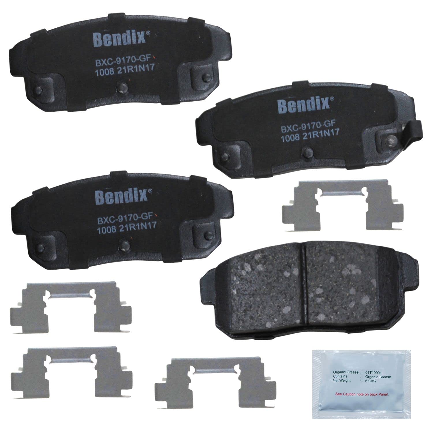 Bendix Priority1 Cfc1008 Ceramic Rear Brake Pads For Mazda Rx-8 2011-2004