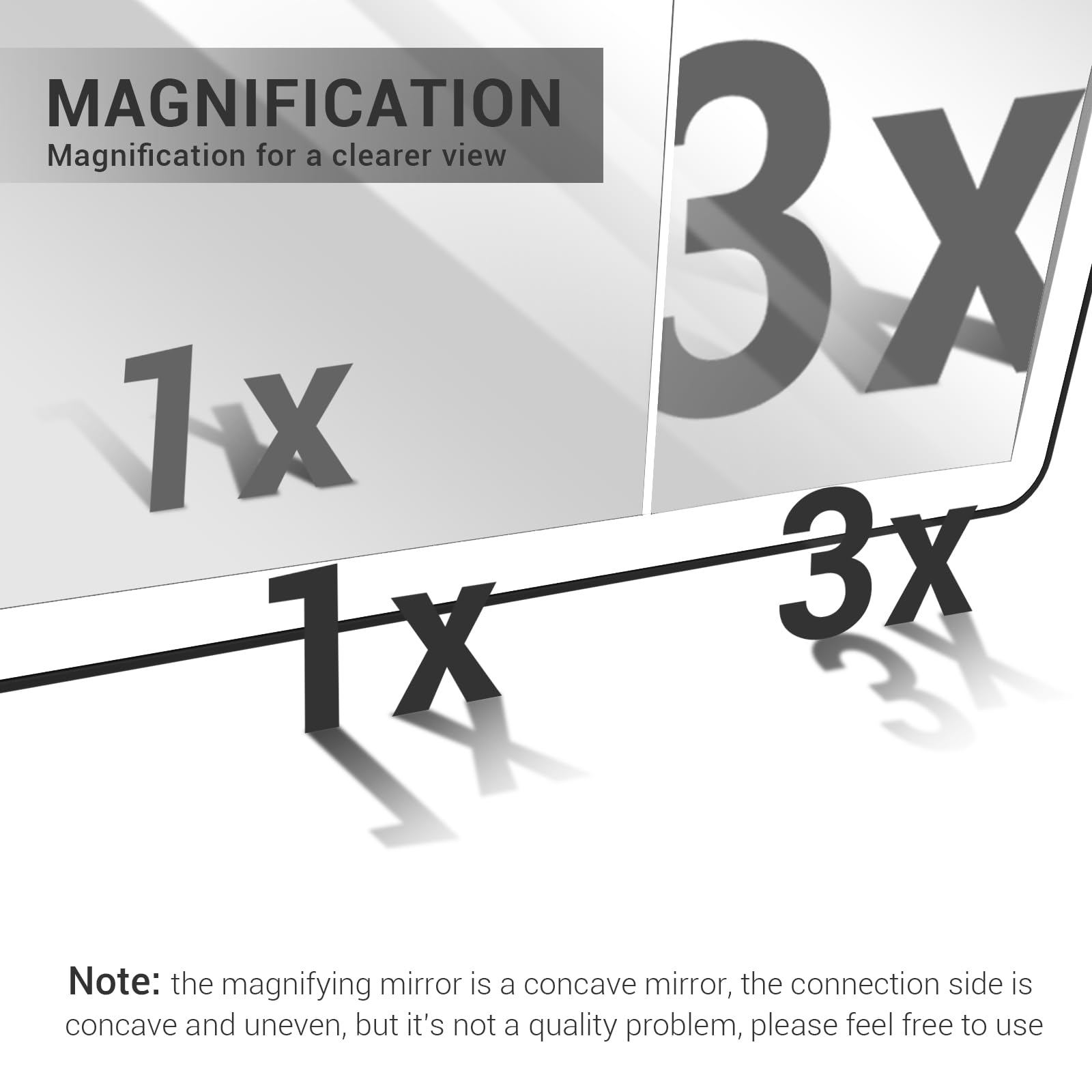 SodaRide Car Sun Visor Vanity Mirror with Dimmable Led Light, Rechargeable 360 Adjustable Angle Rearview Big Makeup Mirror For T