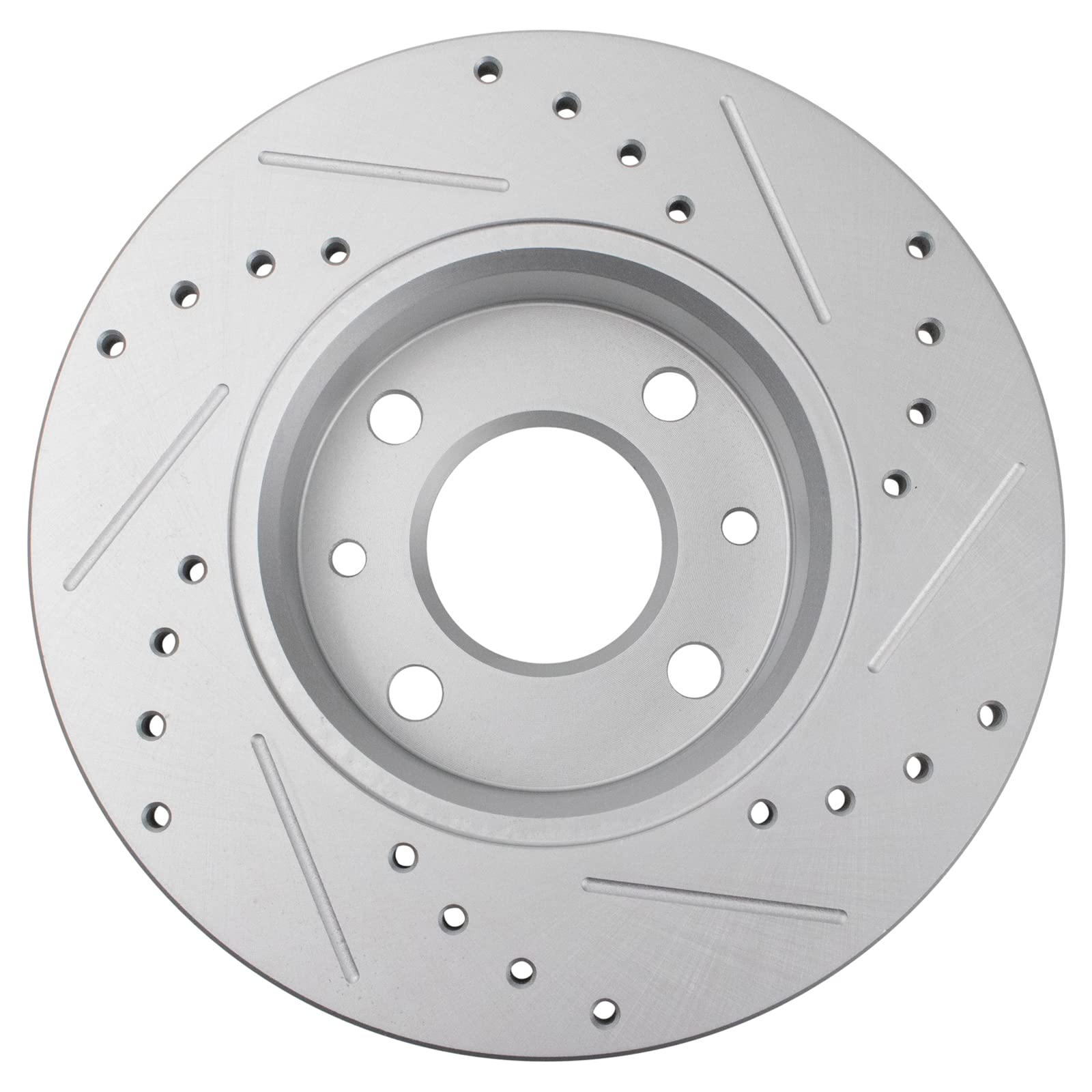 Trq Rear Performance Brake Rotors Set Premium G-Coated Compatible With 2012-2019 Fiat 500