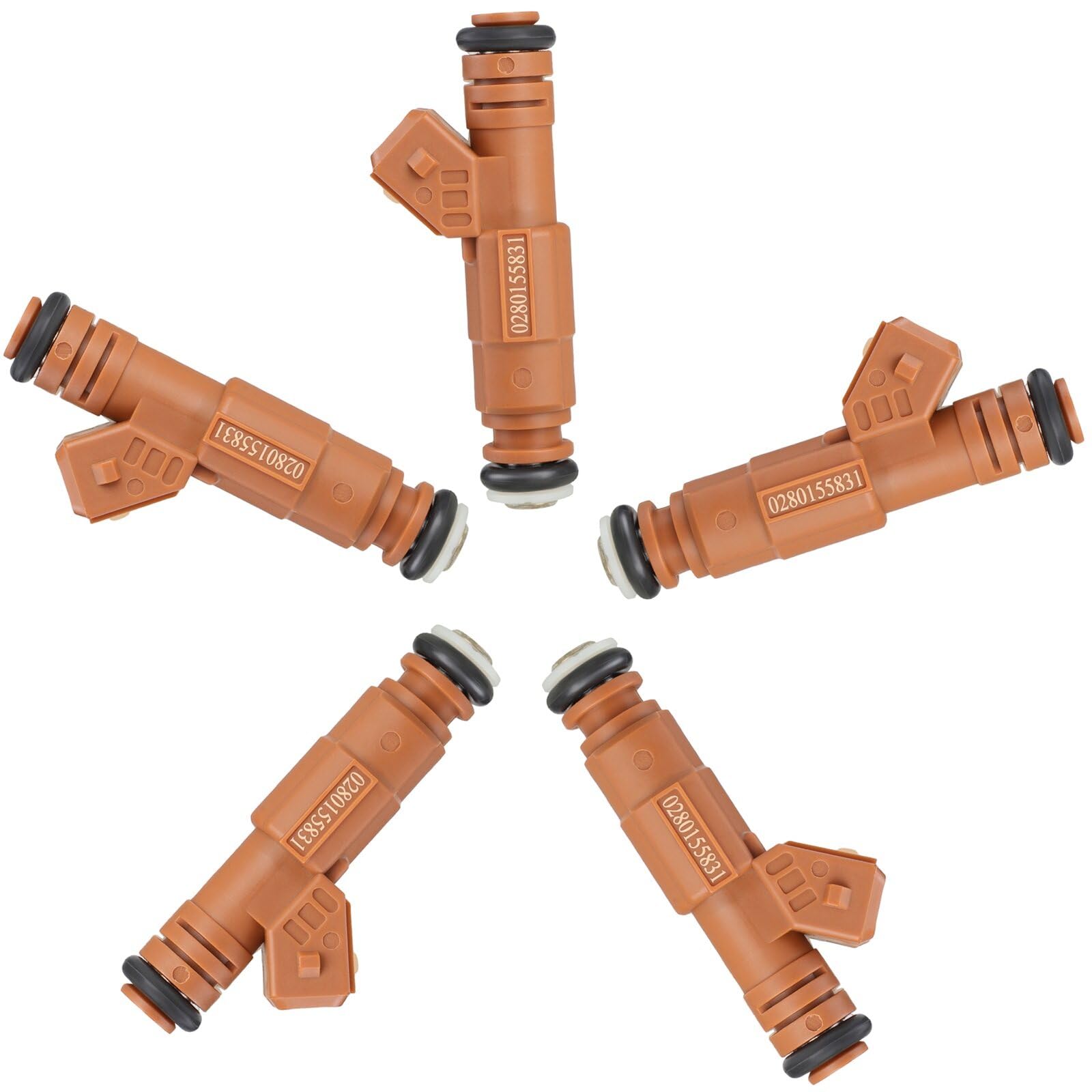 4 Holes SCITOO Fuel Injectors Fit for 2006-2009 for Volvo for C70 2.5L,2001-2003 2005-2009 for Volvo for S60 2.4L,2003-2007 for 