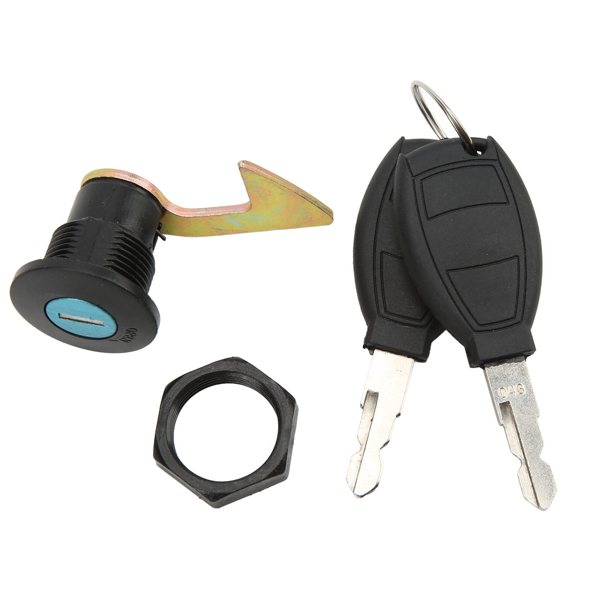Motorcycle Key Lock Kit Rear Trunk Locks Set Scooter Fitting Tail Lock Aluminum Plastic Universal For Electric Motorcycles Stora