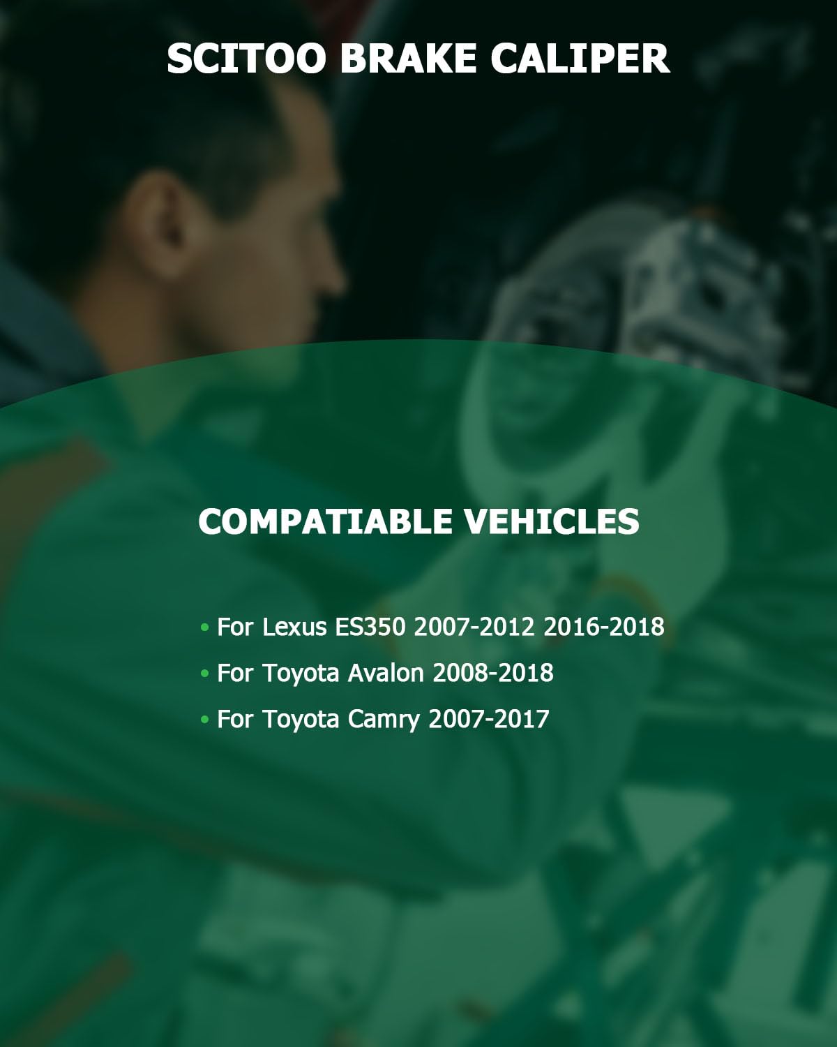 Scitoo 19B3129 Front Right Disc Brake Caliper Assembly W/Bracket For Lexus For Es350 2007-2011 2016-2018,For Toyota For Avalon 2