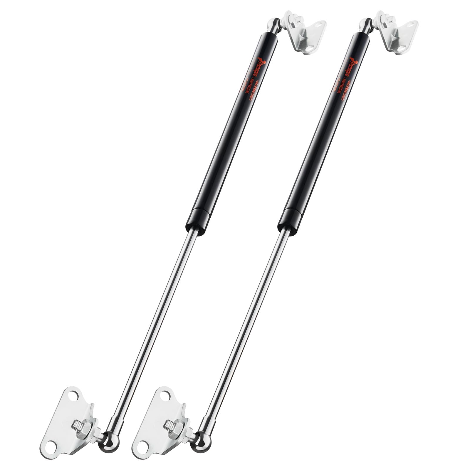 20 Inch 35 Lbs Gas Strut Shocks, 155 N Per Prop With L-Type Mounts For Cabinet Toy Box Toolbox Bench Trash Bin Dog Door Other Me