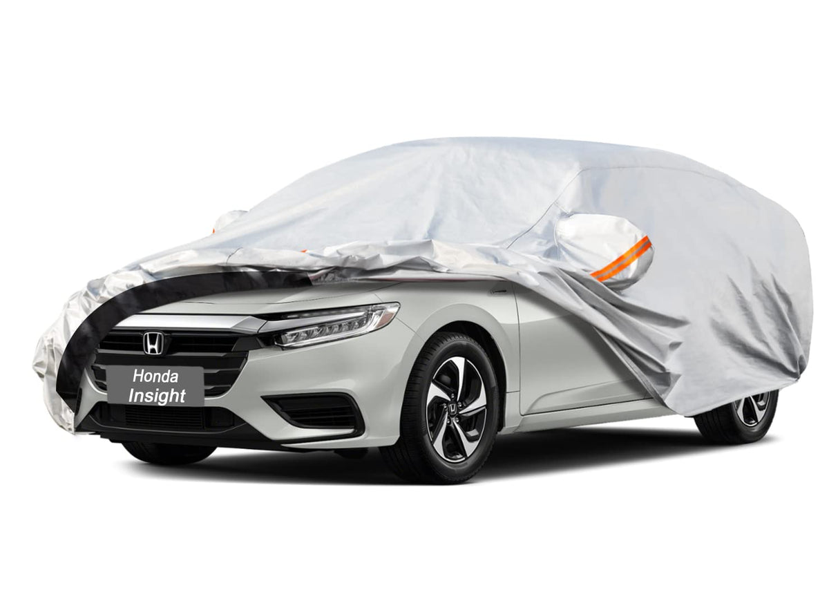 Gunhyi 6 Layer Car Cover Custom Fit Honda Insight (2019-2025) Waterproof All Weather, Heavy Duty Outdoor Snow Sun Rain Uv Protec