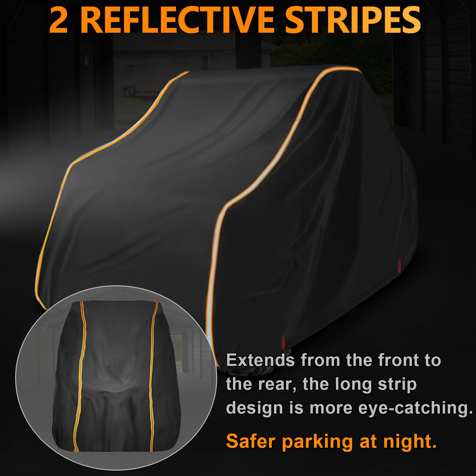 Rzr Utv Cover 2-3 Seater-Starknightmt Waterproof 420D Heavy Duty Outdoor Storage Cover Compatible With Polaris Rzr Ranger Comman