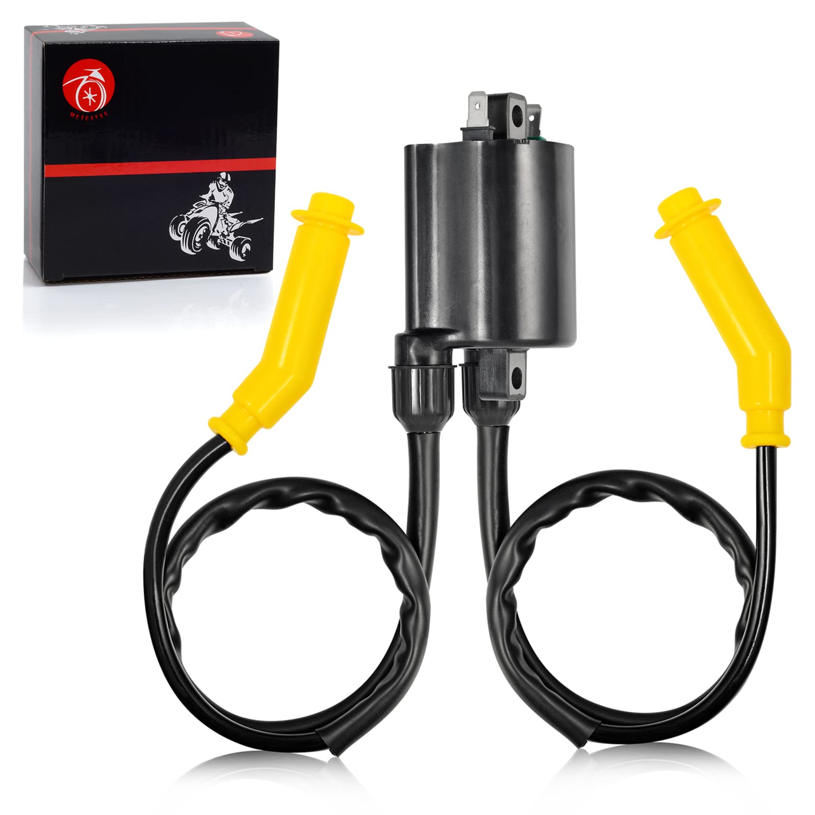 Ignition Coil & Spark Plug Wire Cap Compatible with HONDA VTX 1300 VTX1300 R/T/S/C 2004-2009 VT 1300 VT1300 CT/CRA/CR/CX/CXA/CTA