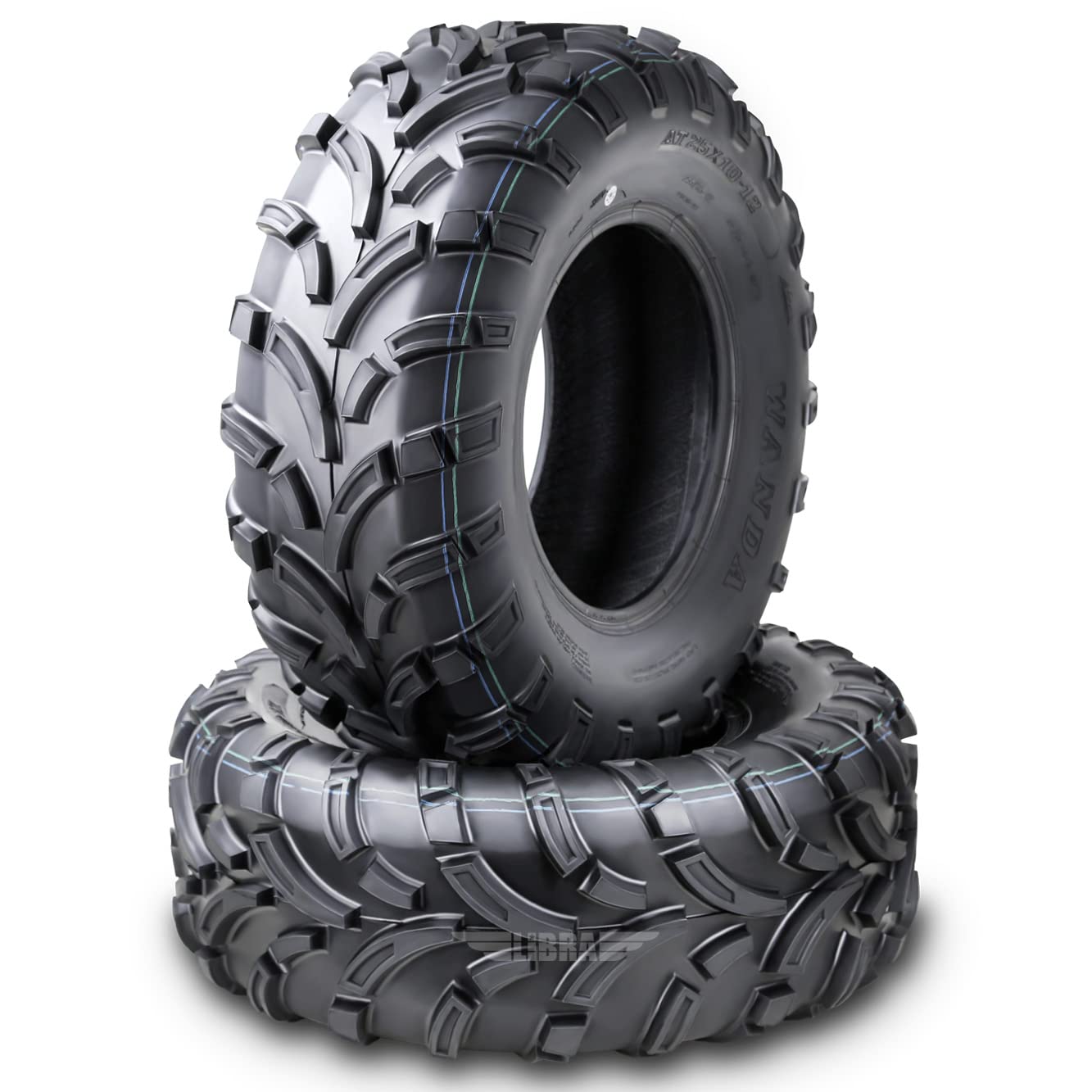 Wanda Utv Atv Tires 25X11-10 25X11X10 275/65-10 /6Pr Lit Mud P373 Set 2-10428