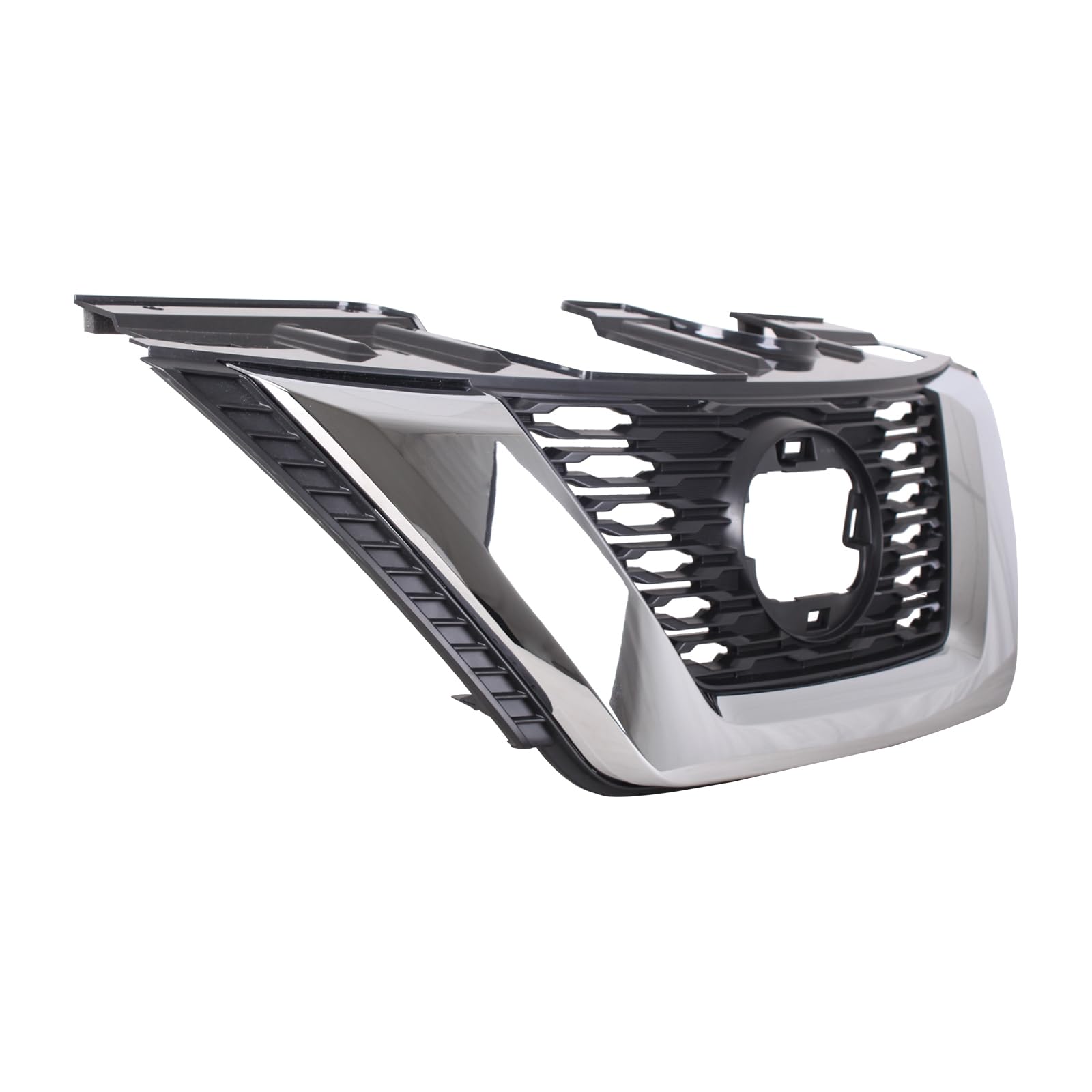 TYG (CAPA QUALITY) Chrome Front Grille Compatible with 2018-2020 Nissan Rogue, ABS OEM Replacement Bumper Grill for NI1200291 62