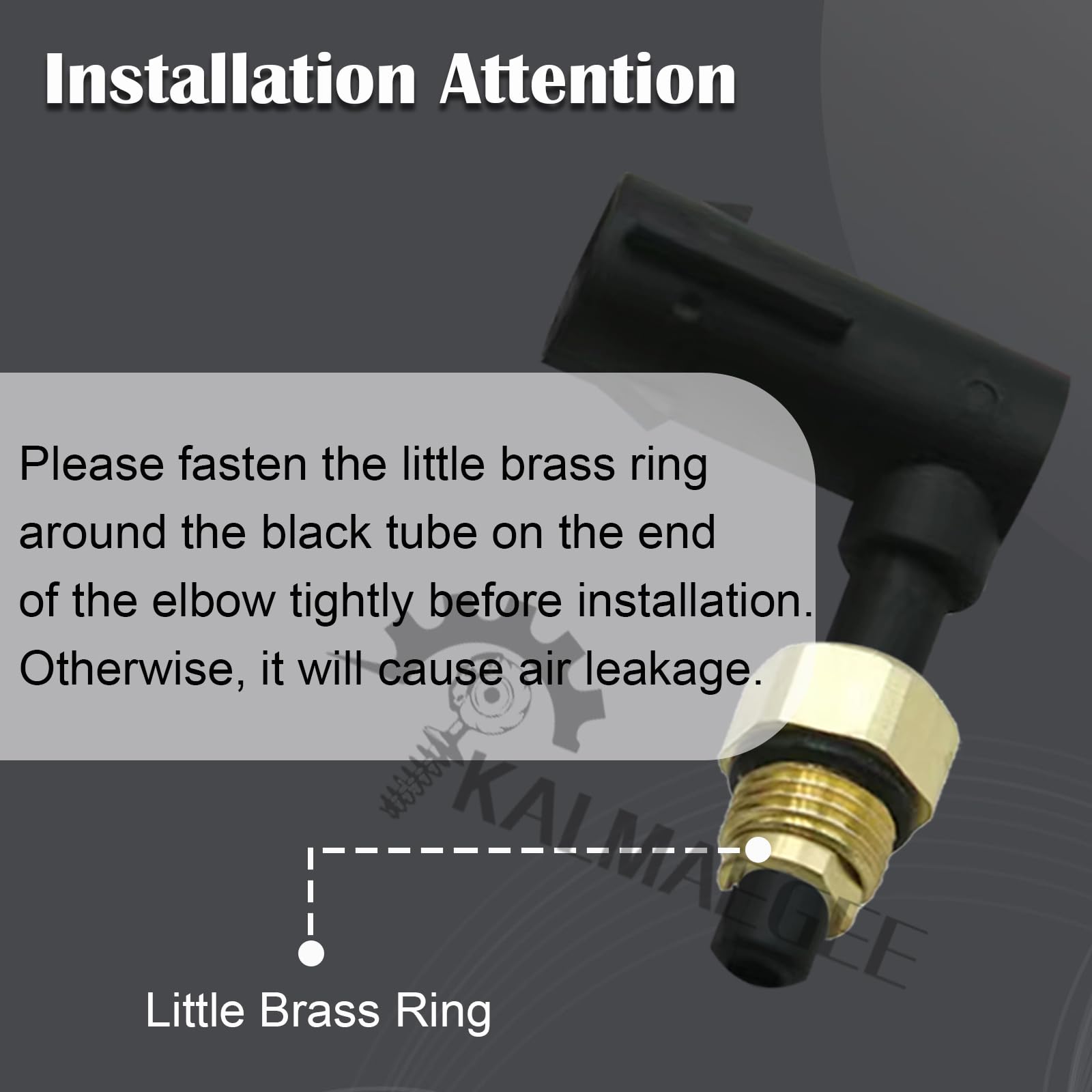 Kalmaegee 2PCS Suspension Elbow Air Strut Repair Kit, Metal, Black, Model 68059905AD for Grand Cherokee 2011-2020