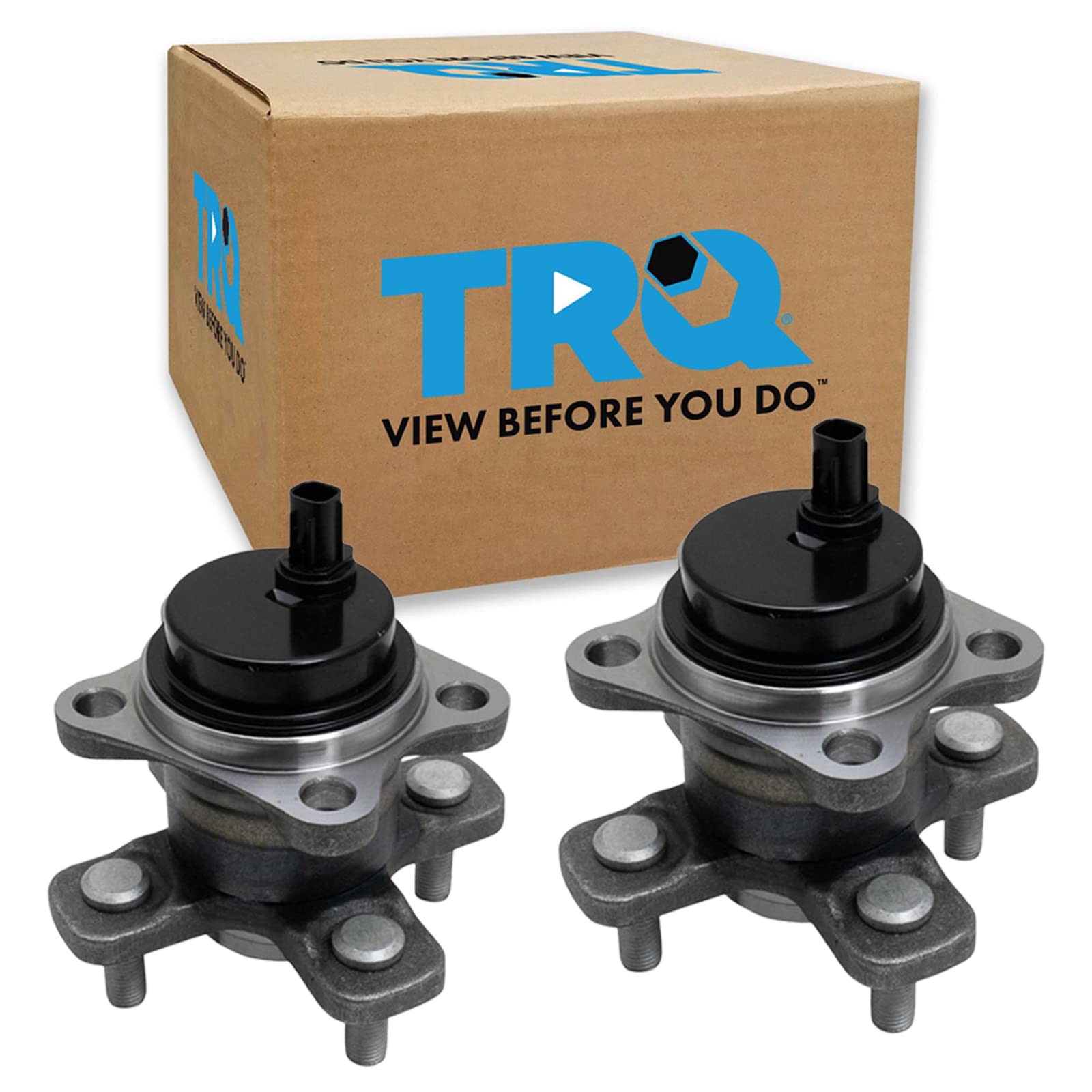 Trq Rear Wheel Hub Bearings Assembly Set Compatible With 2012-2015 Scion Iq
