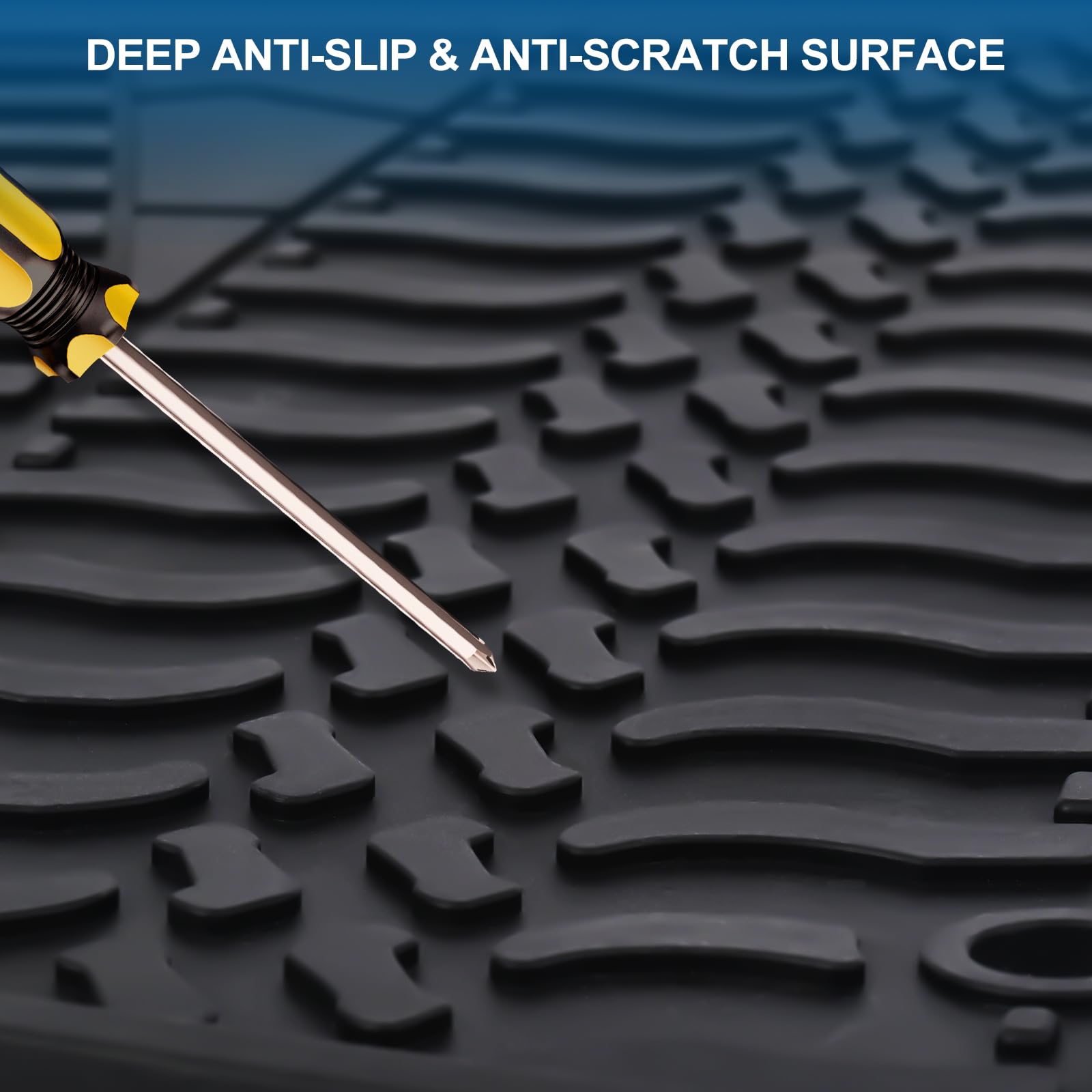 San Auto Car Floor Mat For Jeep Wrangler 4 Door Sahara Rubicon Jk 2014 2015 2016 2017 2018 Full Set 4 Pieces Custom Fit Full Bla