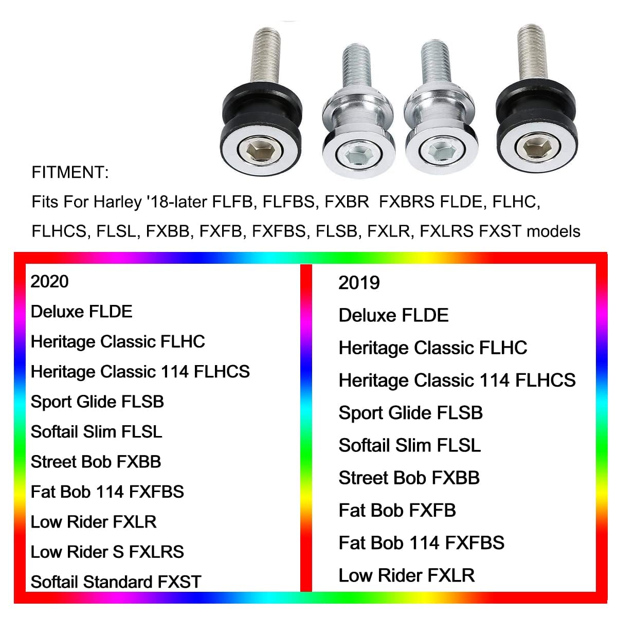 Tcmi H-D Quick Release Luggage Rack Detachable Docking Hardware Kit Fits For Harley Davidson '18-Later Flfb, Flfbs, Fxbr And Fxbrs Models, Chrome
