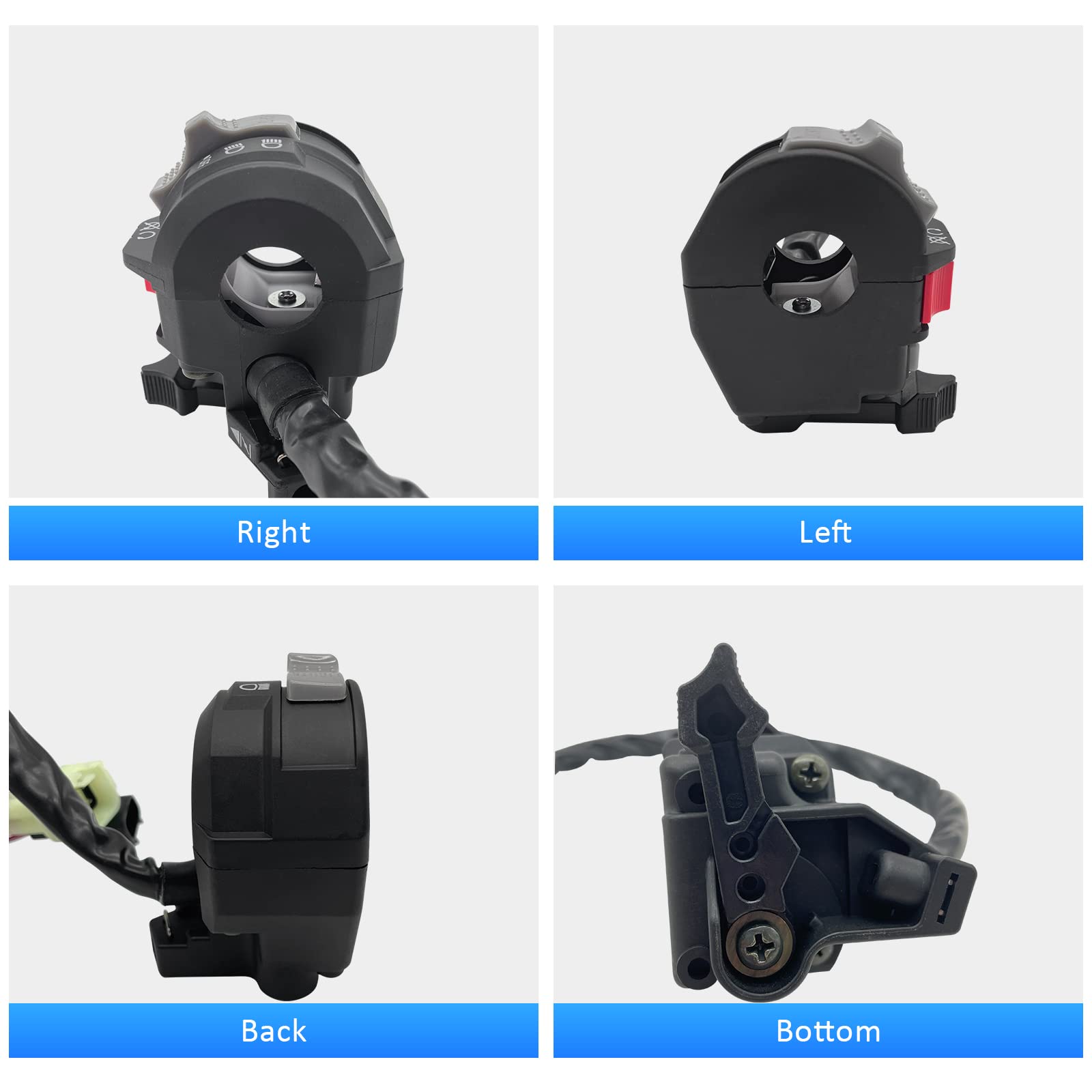 Control Switch Button Engine Start Run Off Headlight for Yamaha ATV Big Bear 250 400 Bruin 250 350 Grizzly 350 400 660 Kodiak 40