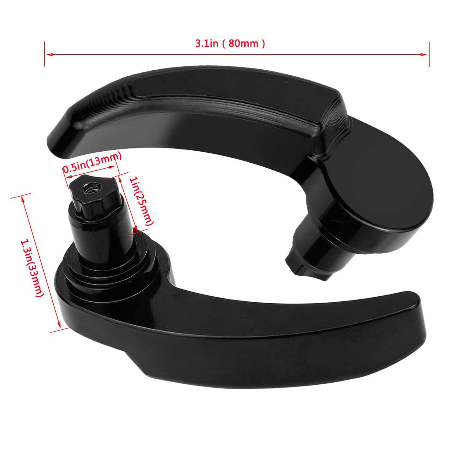 Kohuipu Saddle Bag Lid Lifters Saddlebag Latch Lever Fit For Harley Davidson Touring Street Glide Flhr Flht Flhx Flhtk 2014-2022