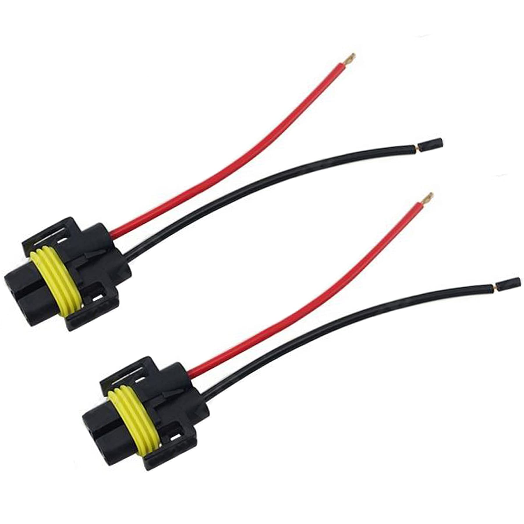 Ibrightstar H11 H9 H8 880 881 Female Nylon Adapter Wiring Harness Sockets Wire For Headlights Or Fog Lights