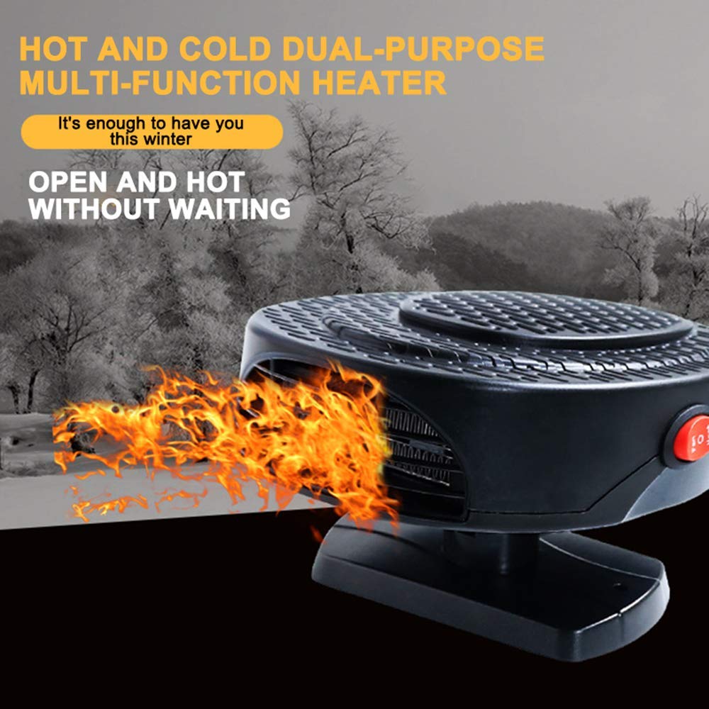 Machswon 2 In 1 Car Heater And Cooler Fan - 150W 12V Auto Defroster And Demister For Windscreen Dashboard