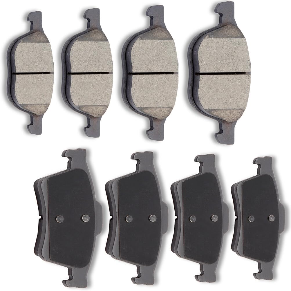 Automuto 8Pcs Front & Rear Ceramic Disc Brake Pads Set D1095 D1044 For Ford C-Max Ecosport Escape Focus Transit Connect For Mazd