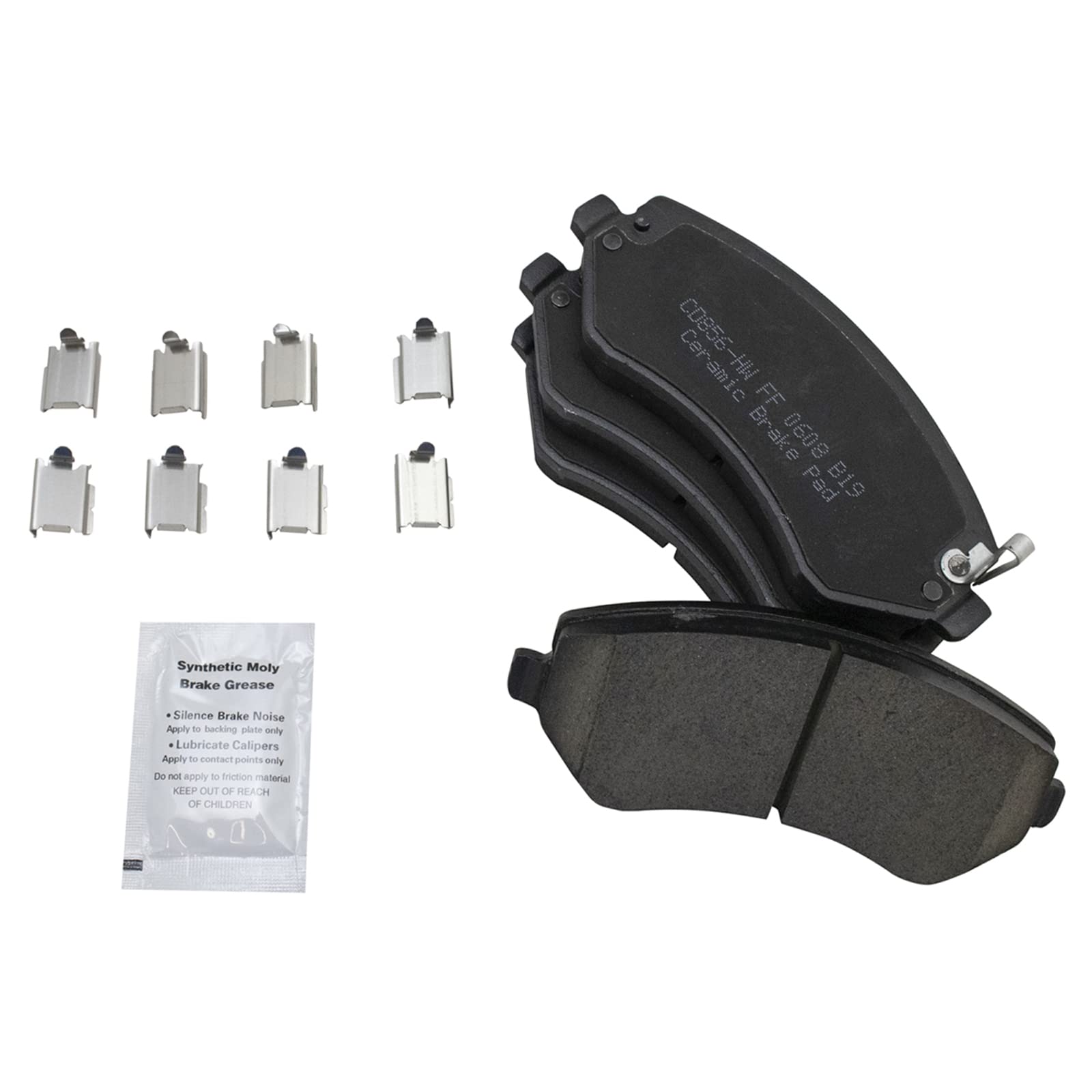 TRQ Front Brake Pads Ceramic Compatible with 2003-2006 Chrysler Town Country 2001-2003 Voyager 2001-2007 Dodge Caravan 2001-2006